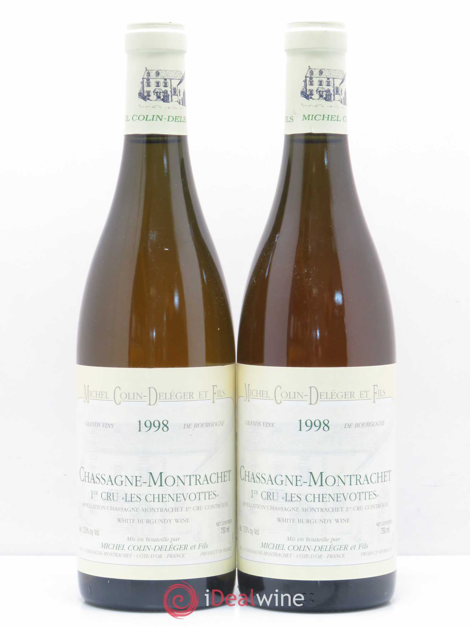 Chassagne-Montrachet 1er Cru Chenevottes Colin Deleger 1998 - Posten von 2 Flaschen - 0