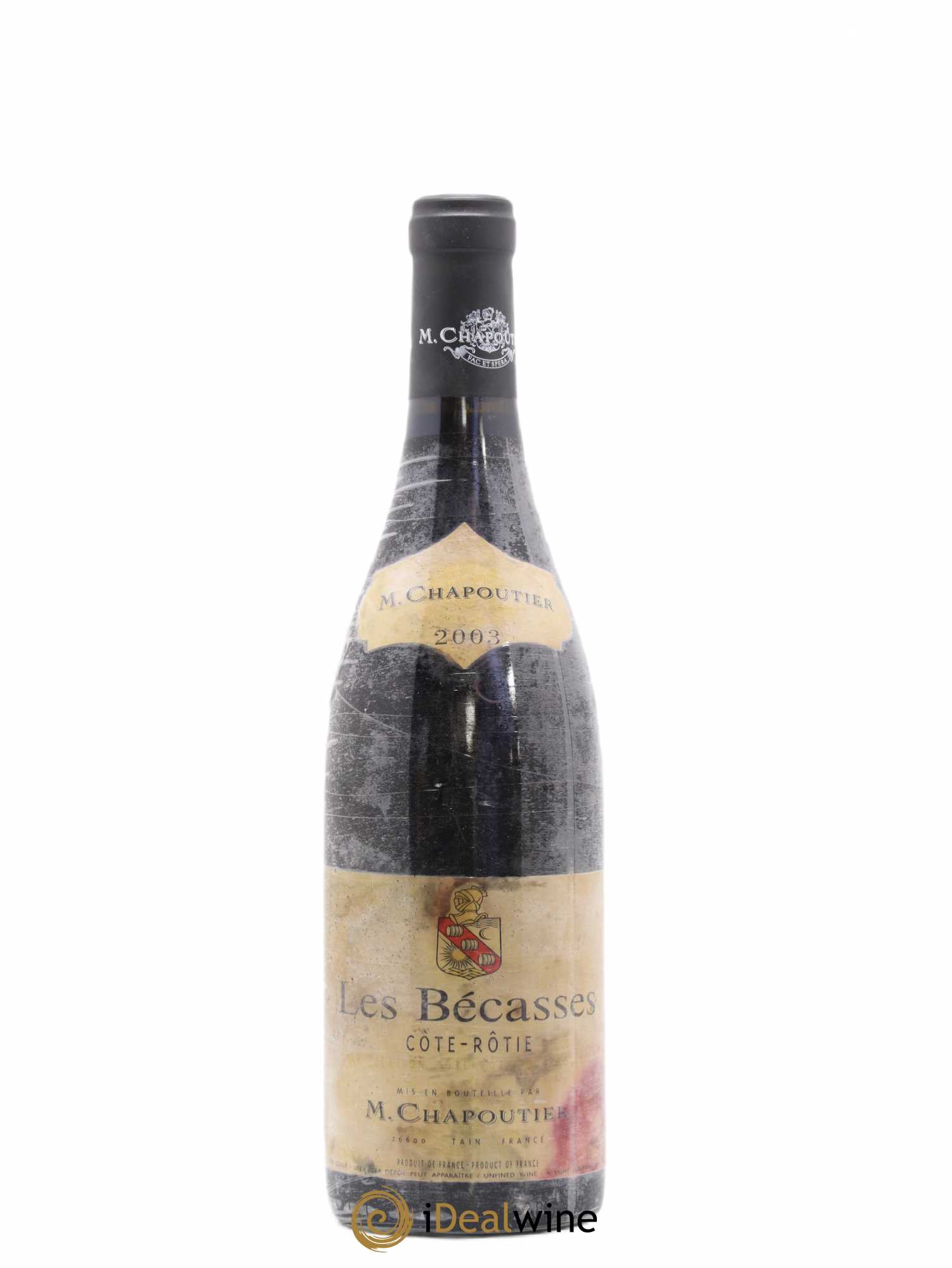 Côte-Rôtie Les Bécasses Chapoutier 2003 - Posten von 1 Flasche - 0