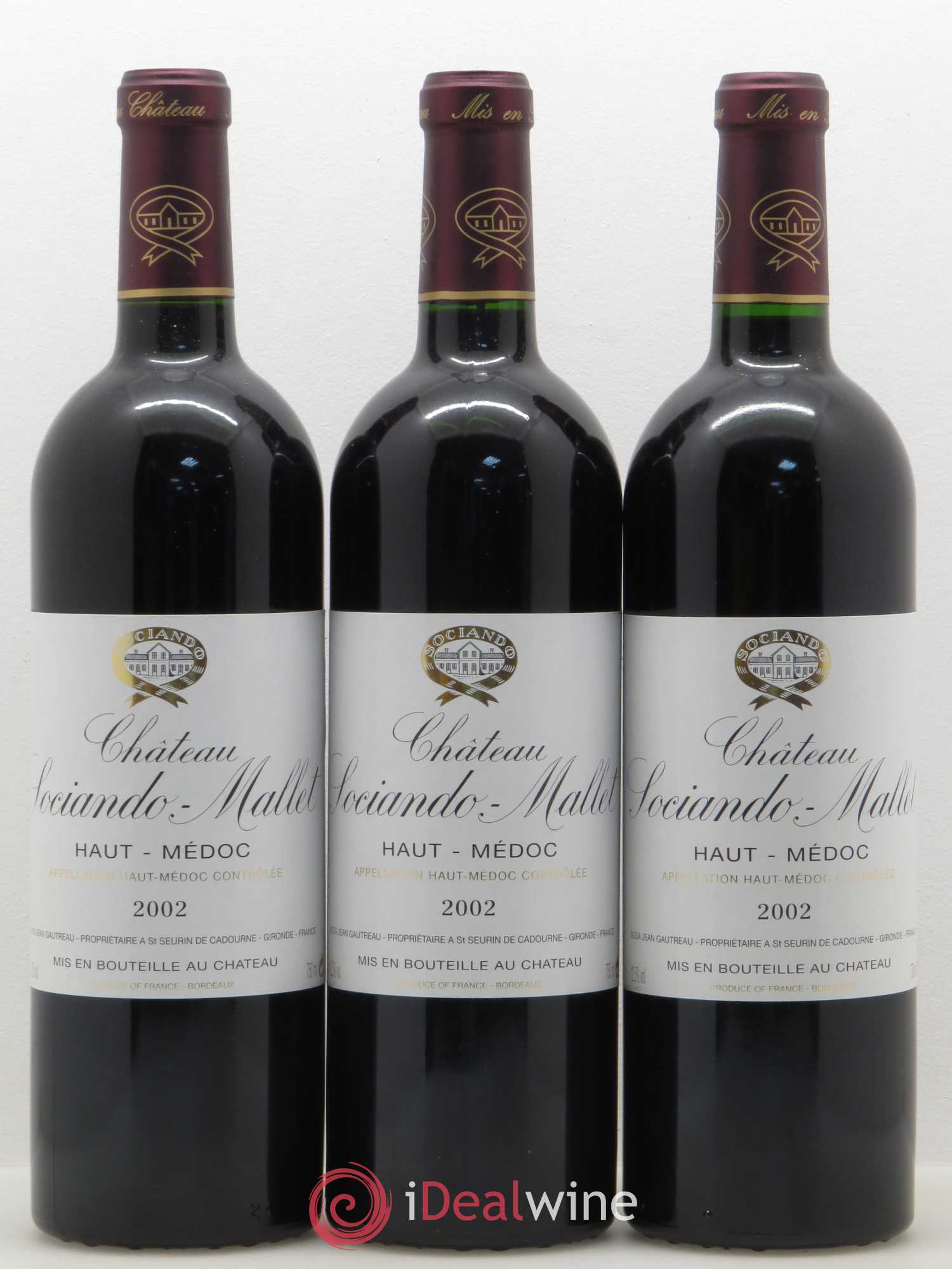 Château Sociando Mallet 2002 - Lot de 12 bouteilles - 4