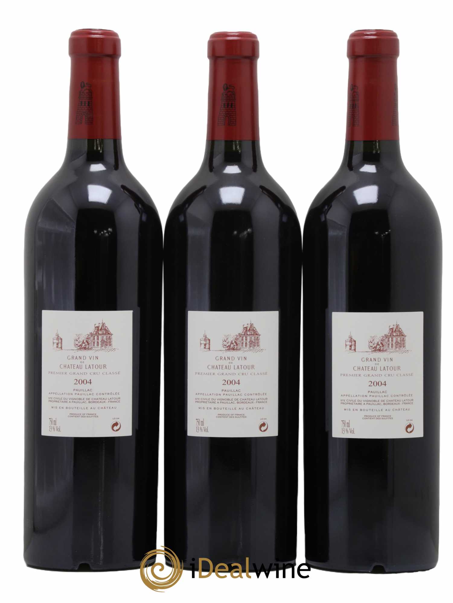 Château Latour 1er Grand Cru Classé 2004 - Lot de 3 bouteilles - 1
