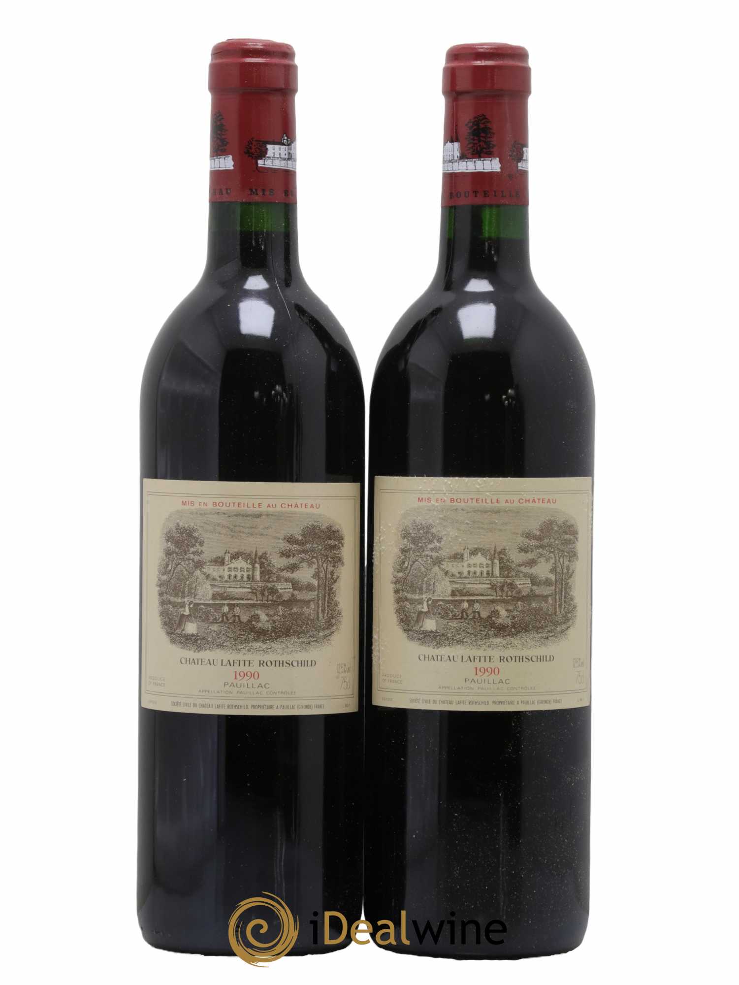Château Lafite Rothschild 1er Grand Cru Classé 1990 - Lot de 2 bouteilles - 0