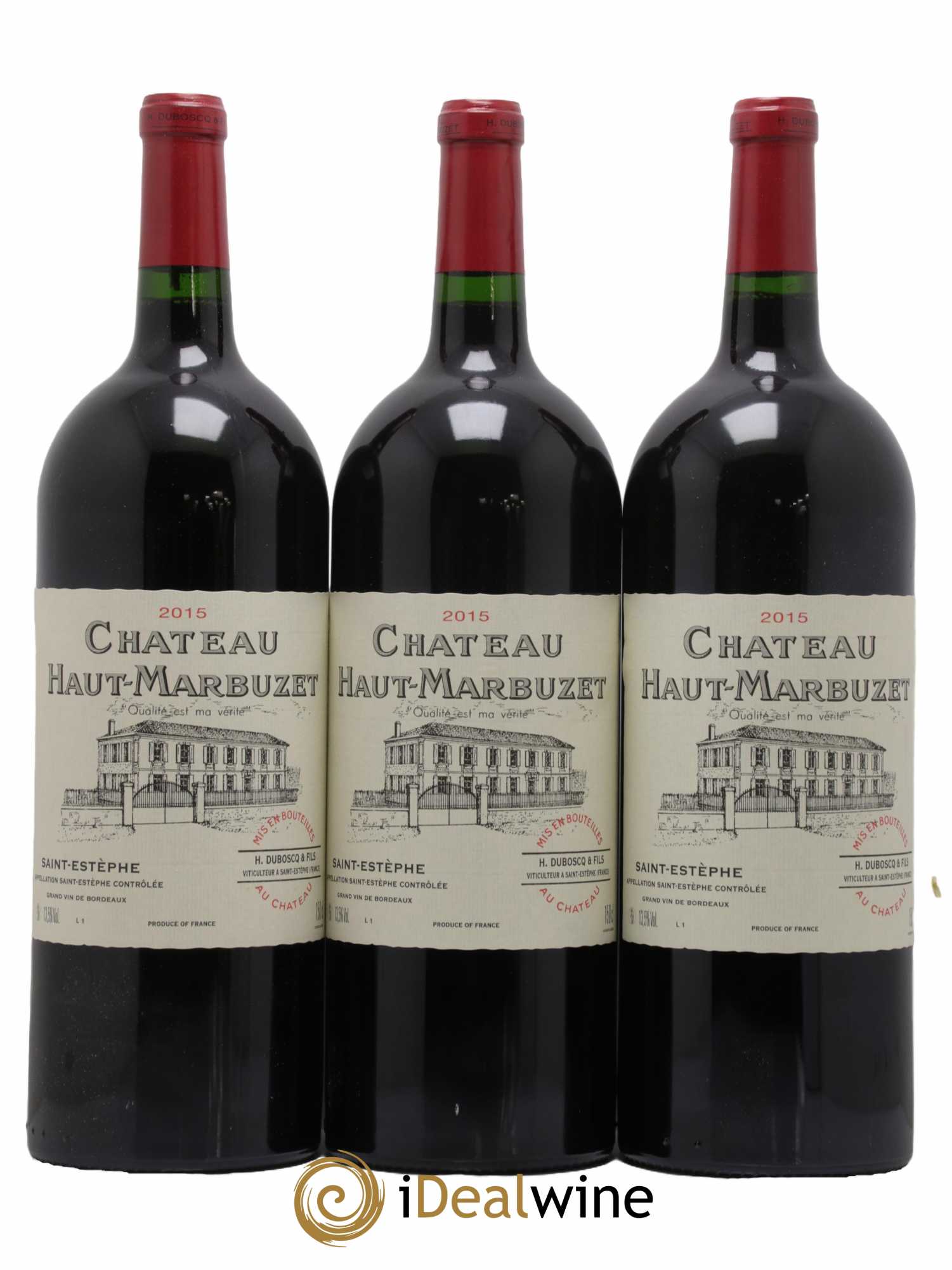 Château Haut Marbuzet 2015 - Lot de 6 magnums - 1