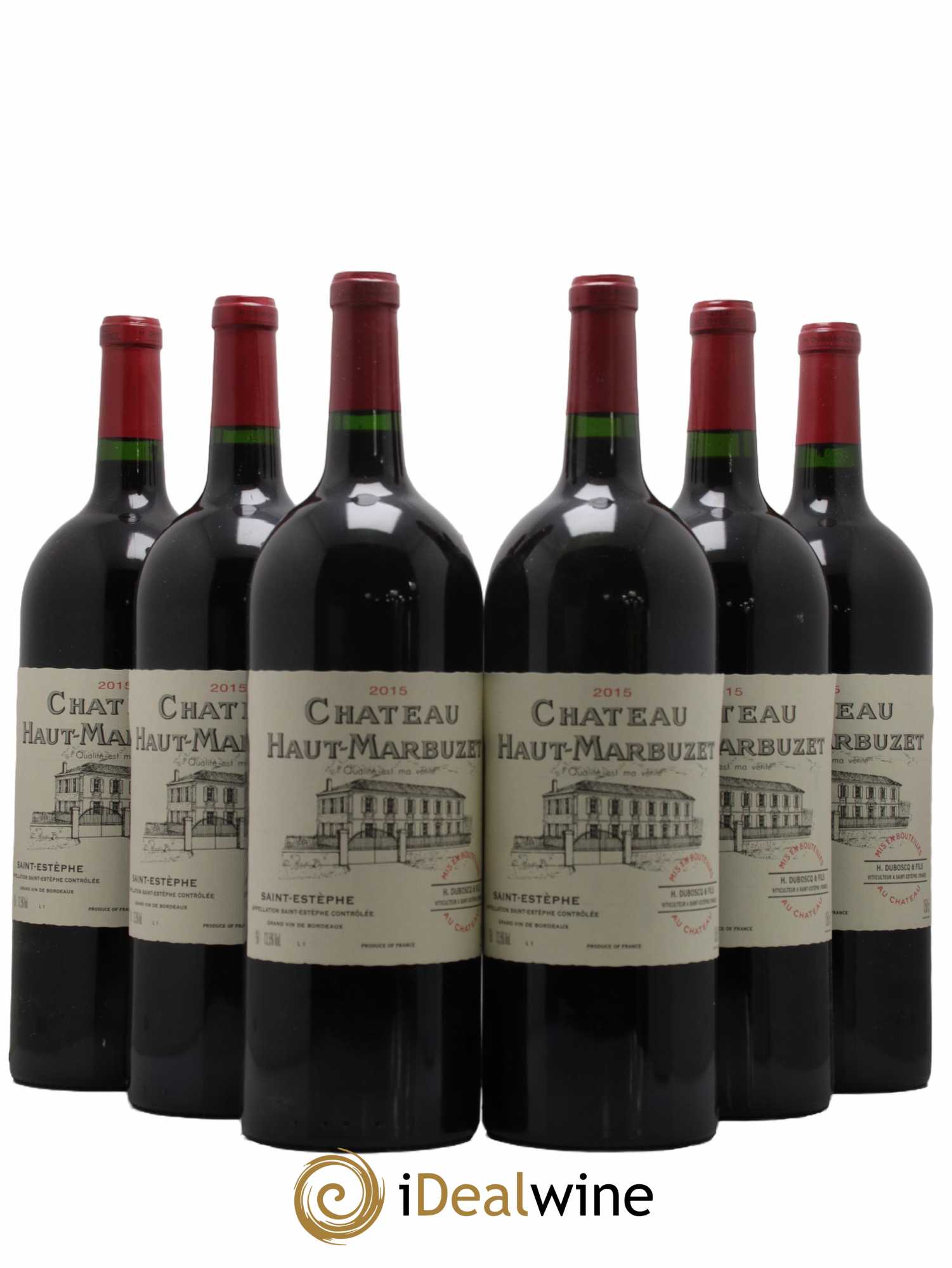 Château Haut Marbuzet 2015 - Lot de 6 magnums - 0