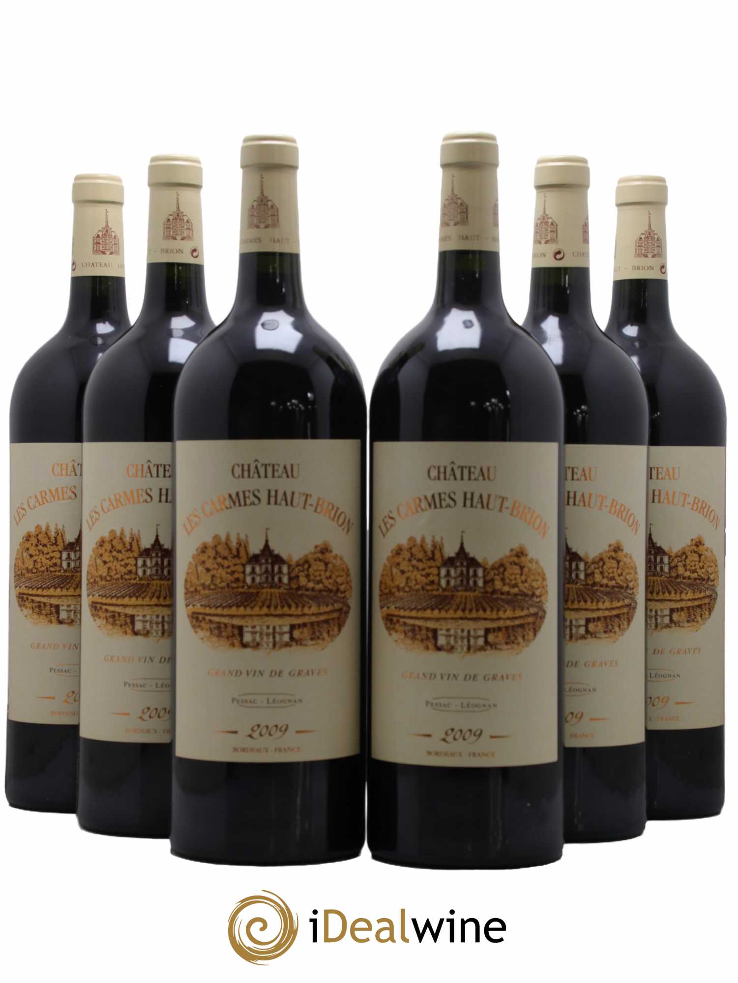 Château Les Carmes Haut-Brion 2009 - Lot de 6 magnums - 0