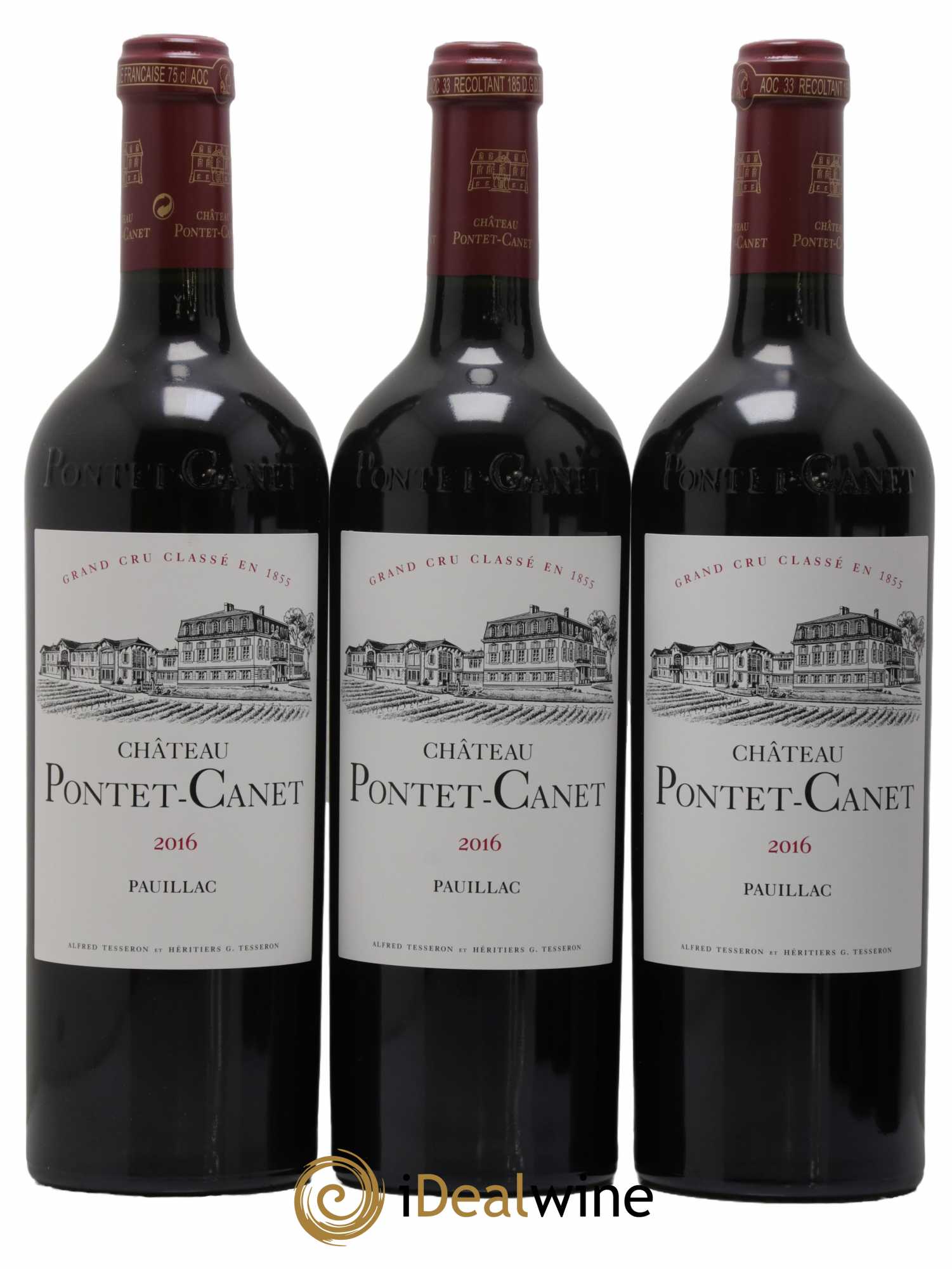 Château Pontet Canet 5ème Grand Cru Classé 2016 - Lot de 12 bouteilles - 1
