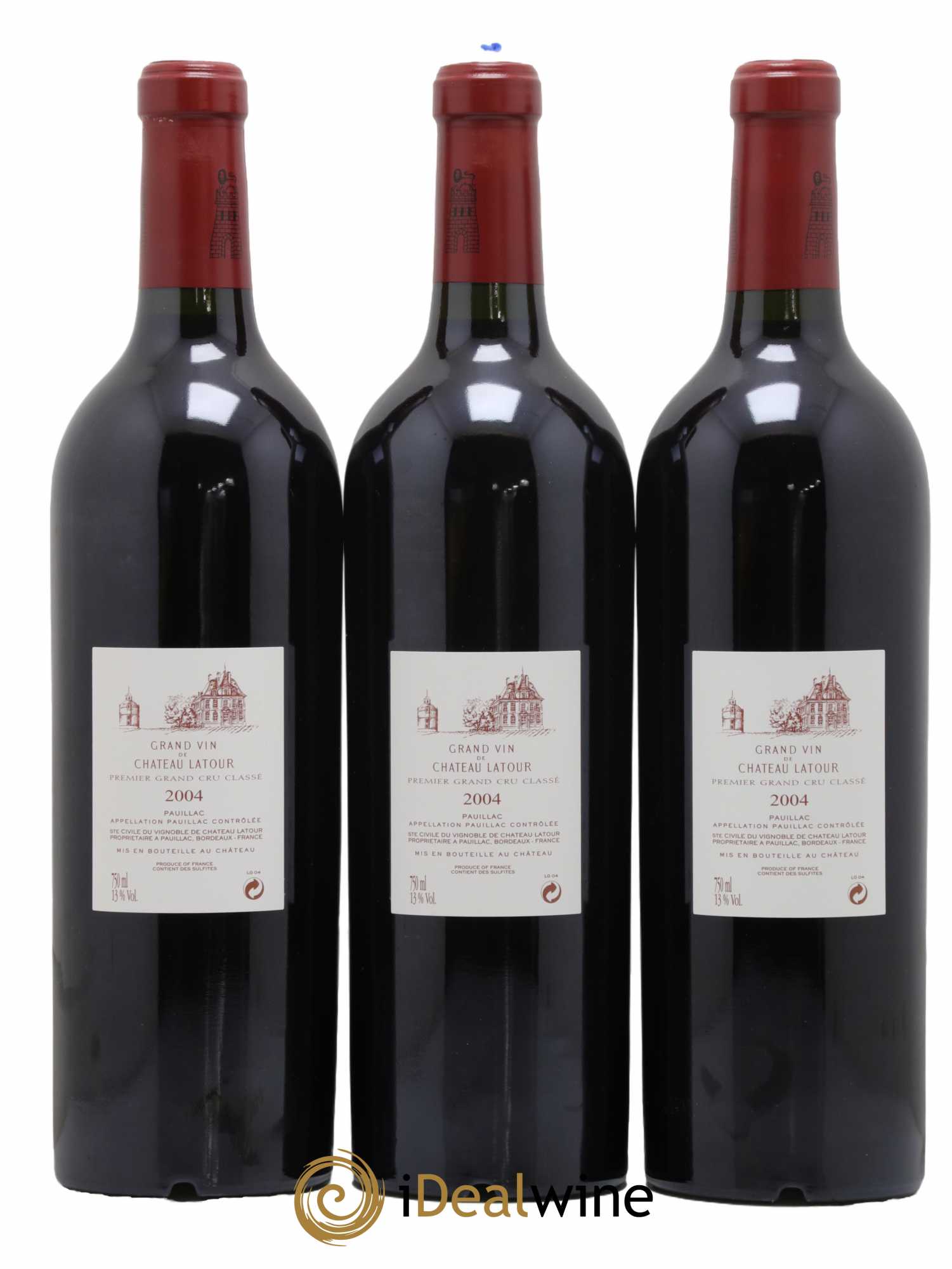 Château Latour 1er Grand Cru Classé 2004 - Lot de 3 bouteilles - 1