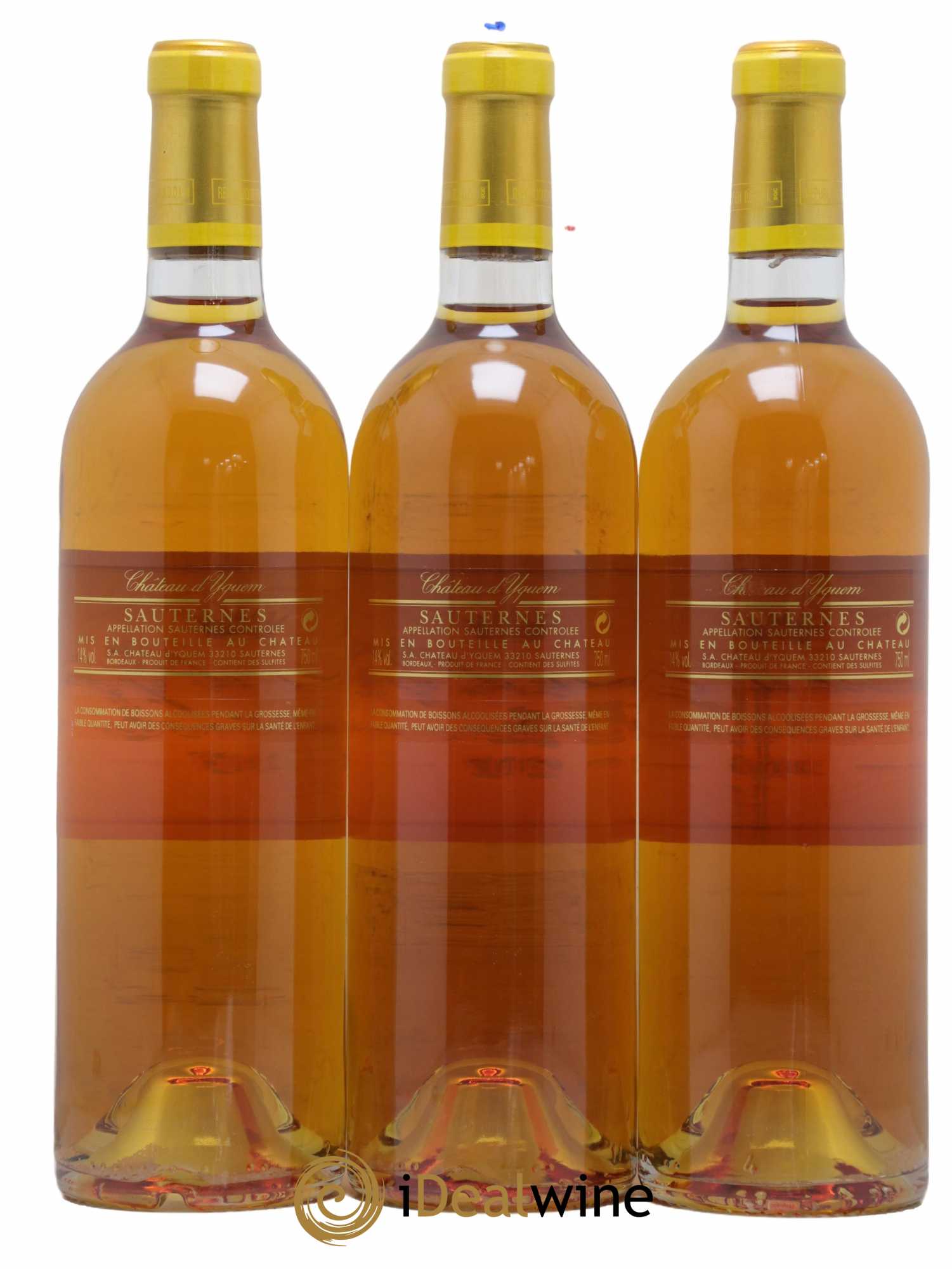 Château d' Yquem 1er Cru Classé Supérieur 2007 - Lotto di 3 bottiglie - 1