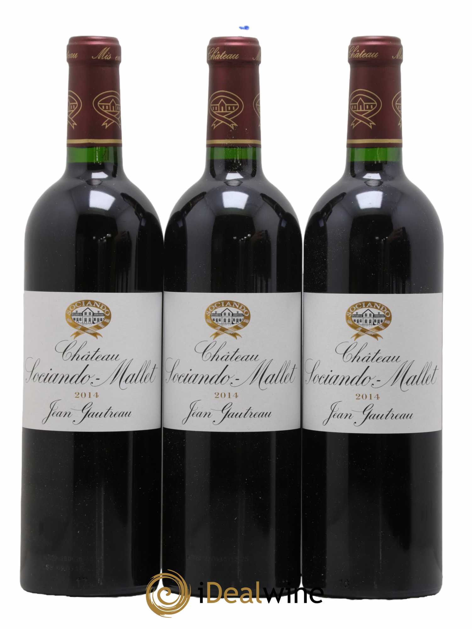 Château Sociando Mallet 2014 - Lotto di 12 bottiglie - 3