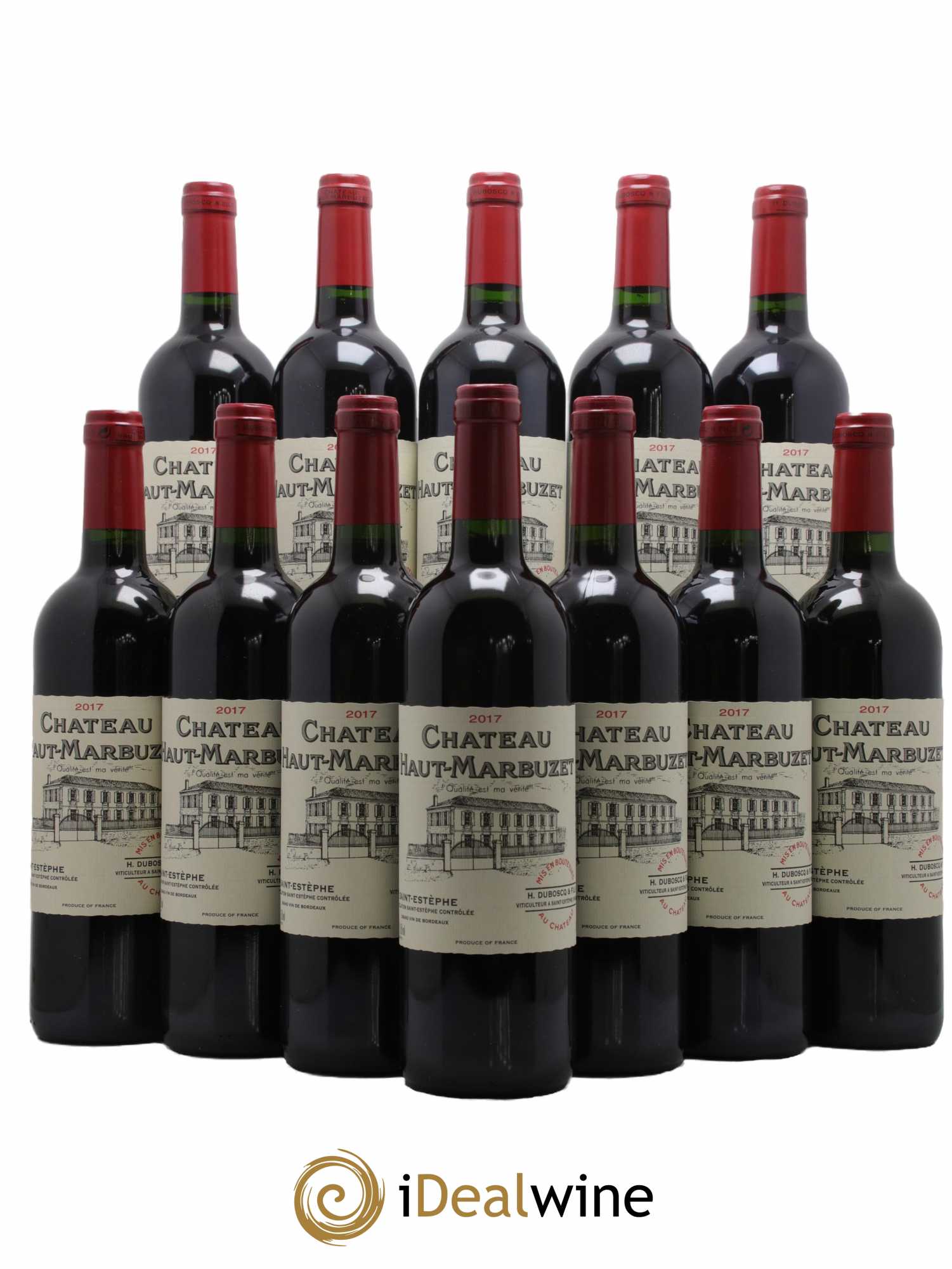 Château Haut Marbuzet 2017 - Lot de 12 bouteilles - 0