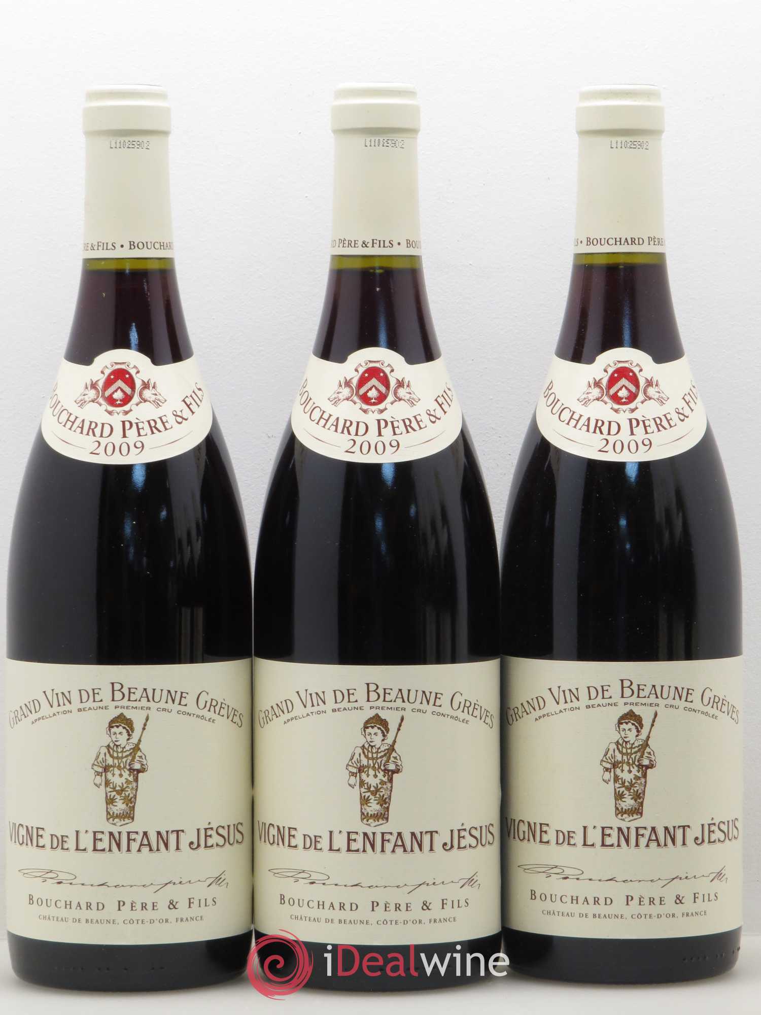 Beaune 1er Cru Grèves - Vigne de l'Enfant Jésus Bouchard Père & Fils 2009 - Lot de 6 bouteilles - 1