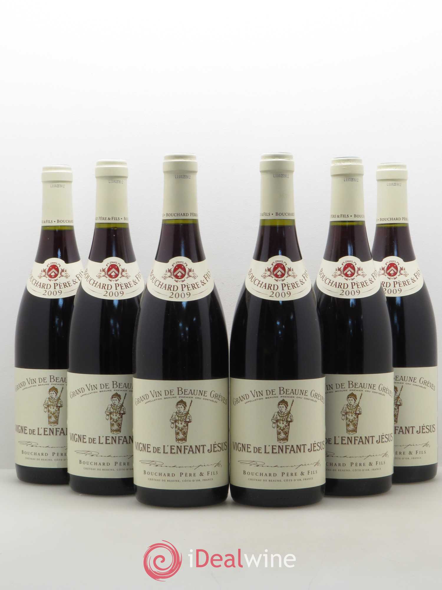 Beaune 1er Cru Grèves - Vigne de l'Enfant Jésus Bouchard Père & Fils 2009 - Lot de 6 bouteilles - 0