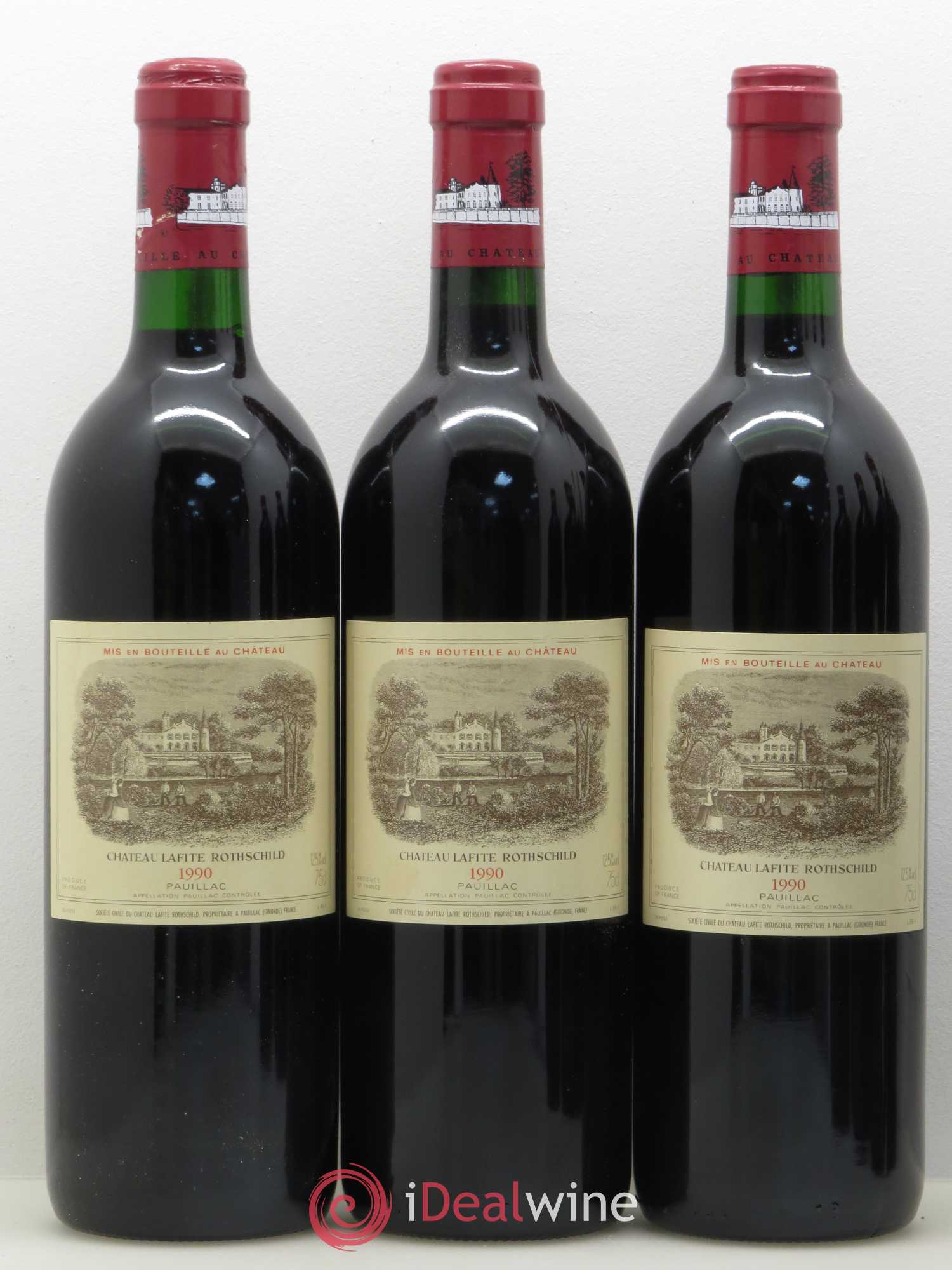 Château Lafite Rothschild 1er Grand Cru Classé 1990 - Lot de 6 bouteilles - 1