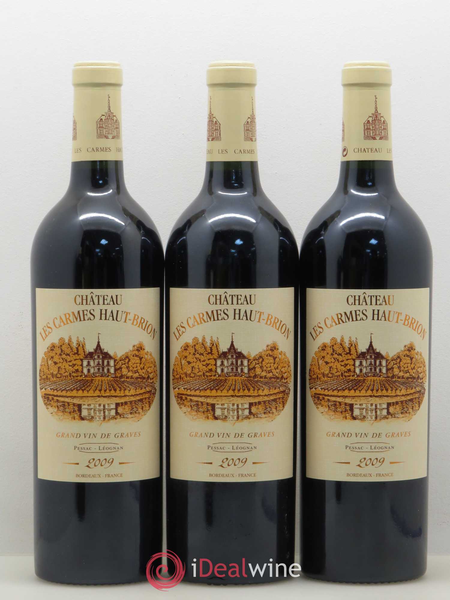 Château Les Carmes Haut-Brion 2009 - Lot de 12 bouteilles - 1