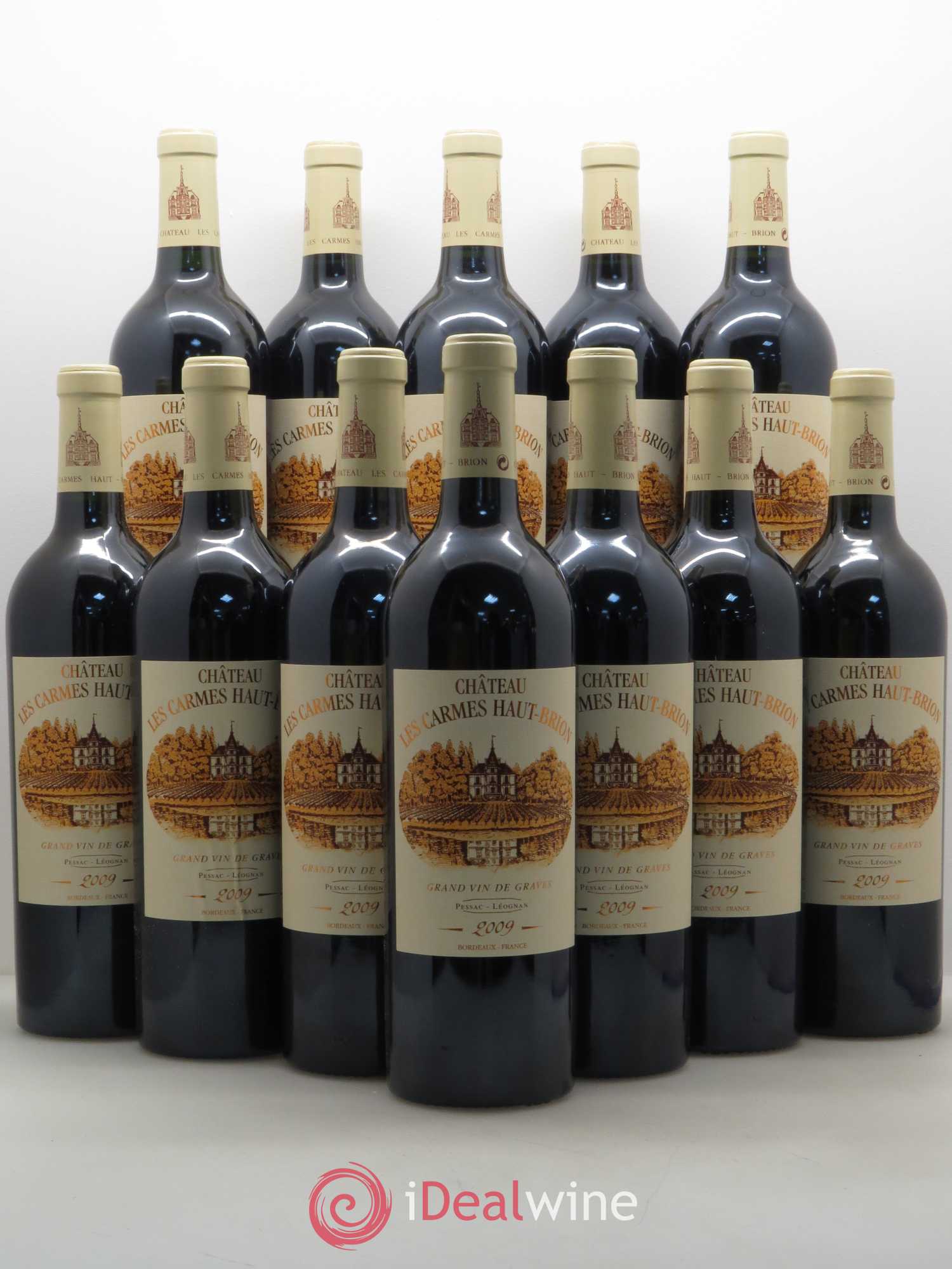Château Les Carmes Haut-Brion 2009 - Lot de 12 bouteilles - 0