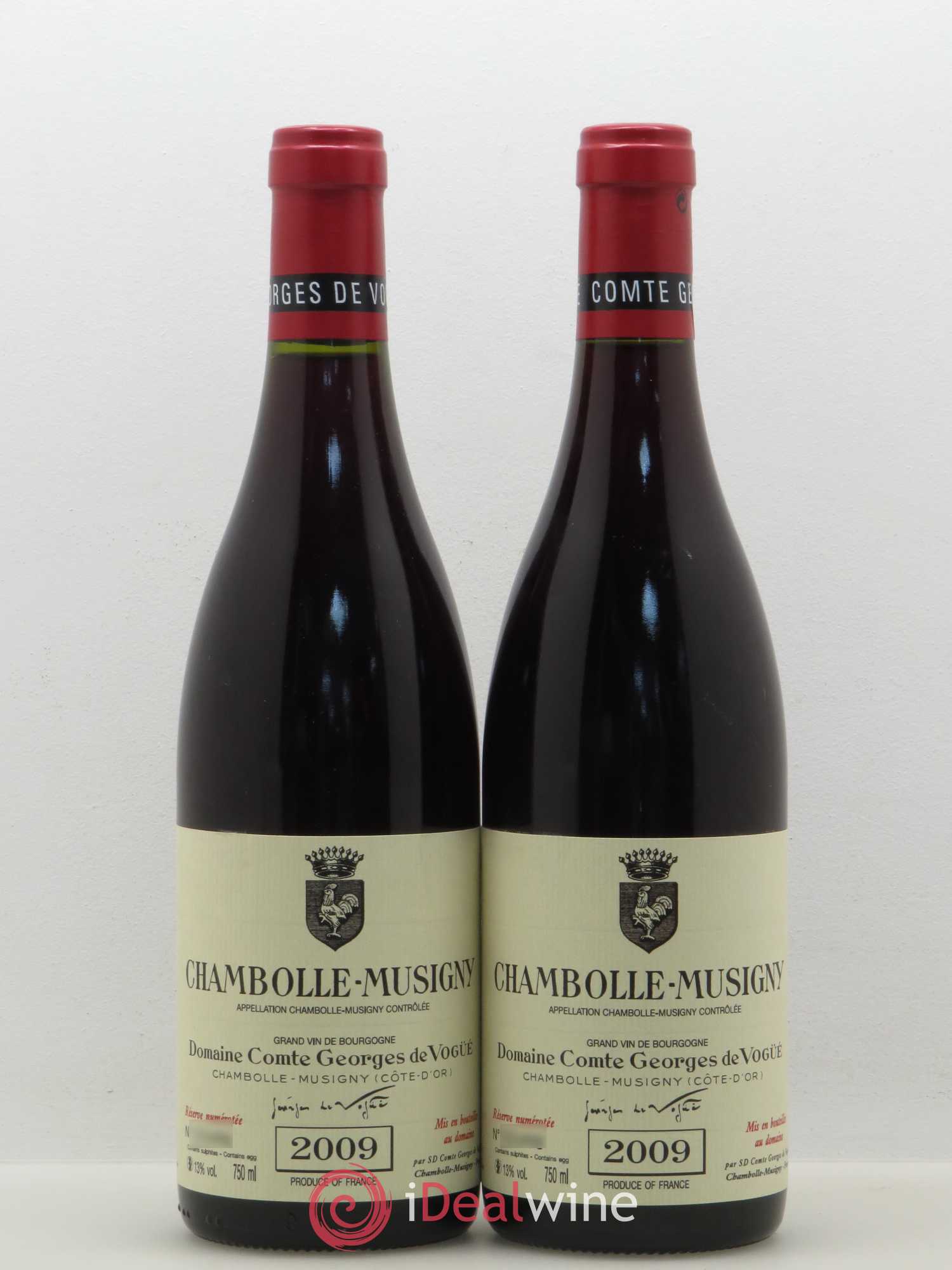 Chambolle-Musigny Comte Georges de Vogüé 2009 - Lot de 2 bouteilles - 0