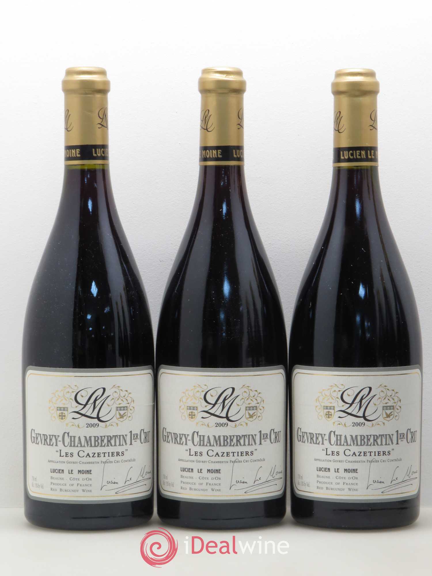 Gevrey-Chambertin 1er Cru Les Cazetiers Lucien Le Moine 2009 - Posten von 6 Flaschen - 1