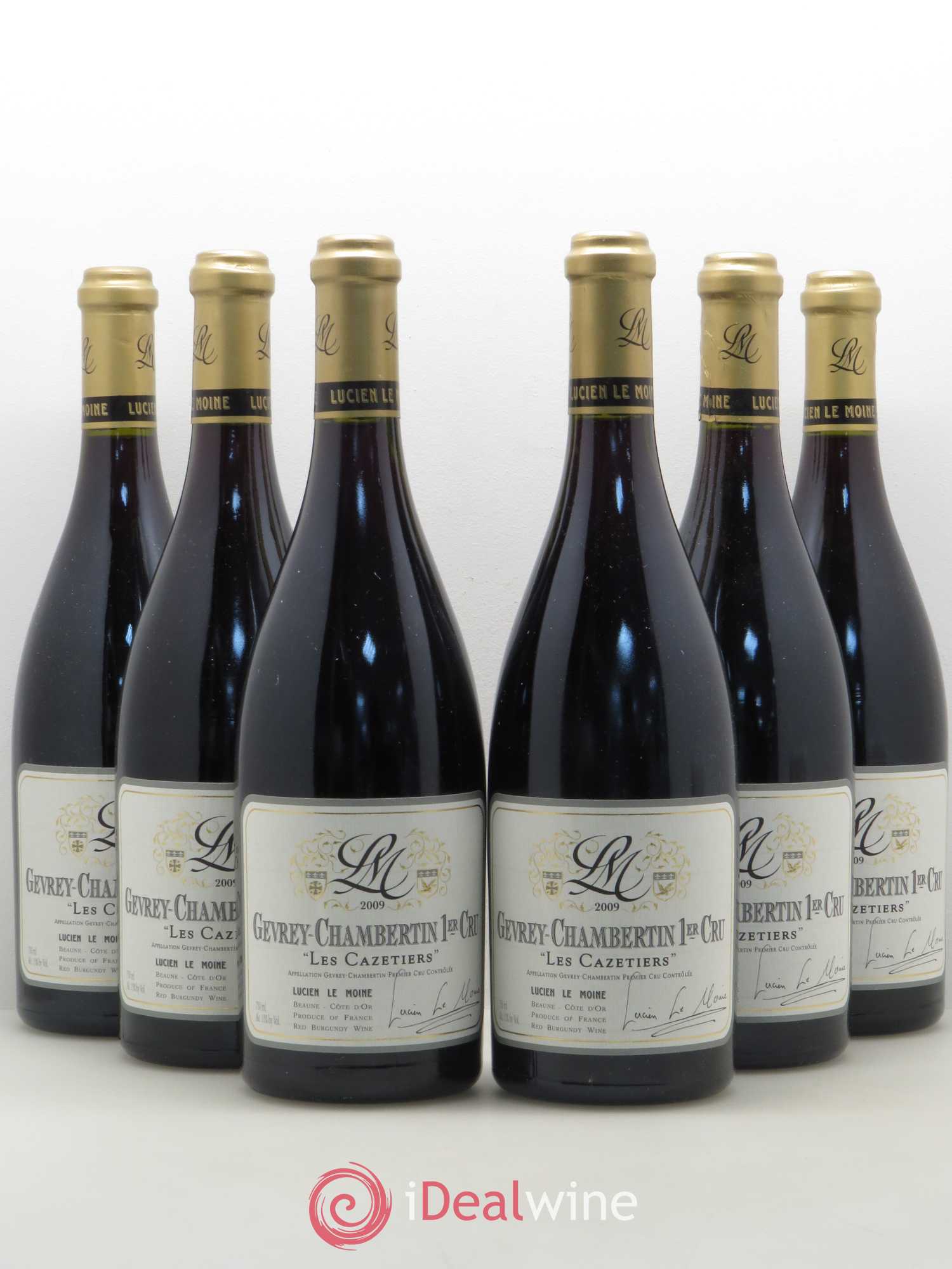 Gevrey-Chambertin 1er Cru Les Cazetiers Lucien Le Moine 2009 - Posten von 6 Flaschen - 0