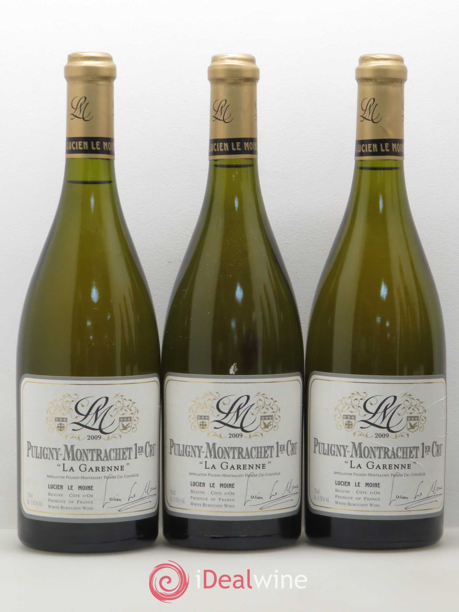 Puligny-Montrachet 1er Cru La Garenne Lucien Le Moine 2009 - Lot of 6 bottles - 1