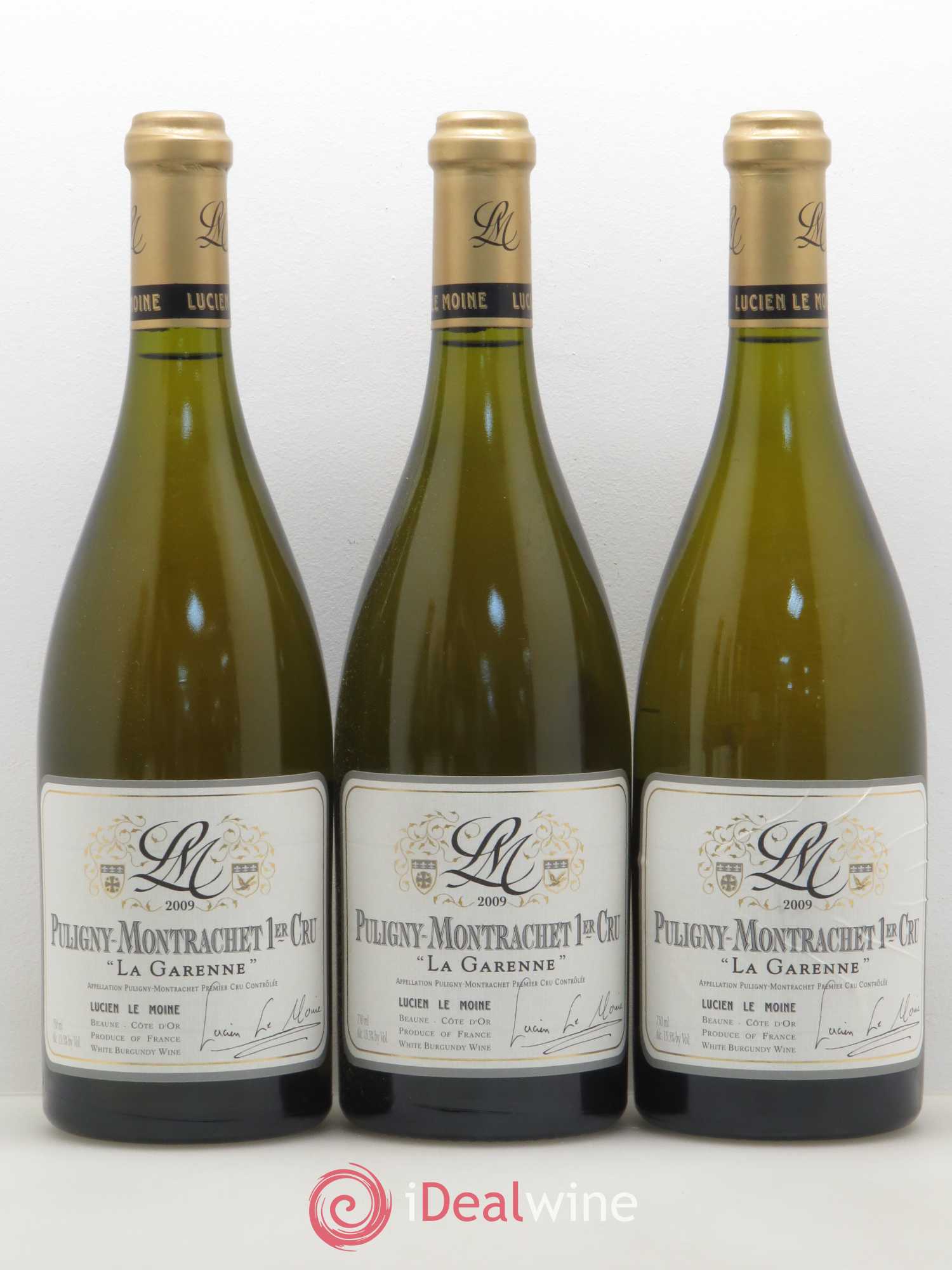 Puligny-Montrachet 1er Cru La Garenne Lucien Le Moine 2009 - Lot of 6 bottles - 2