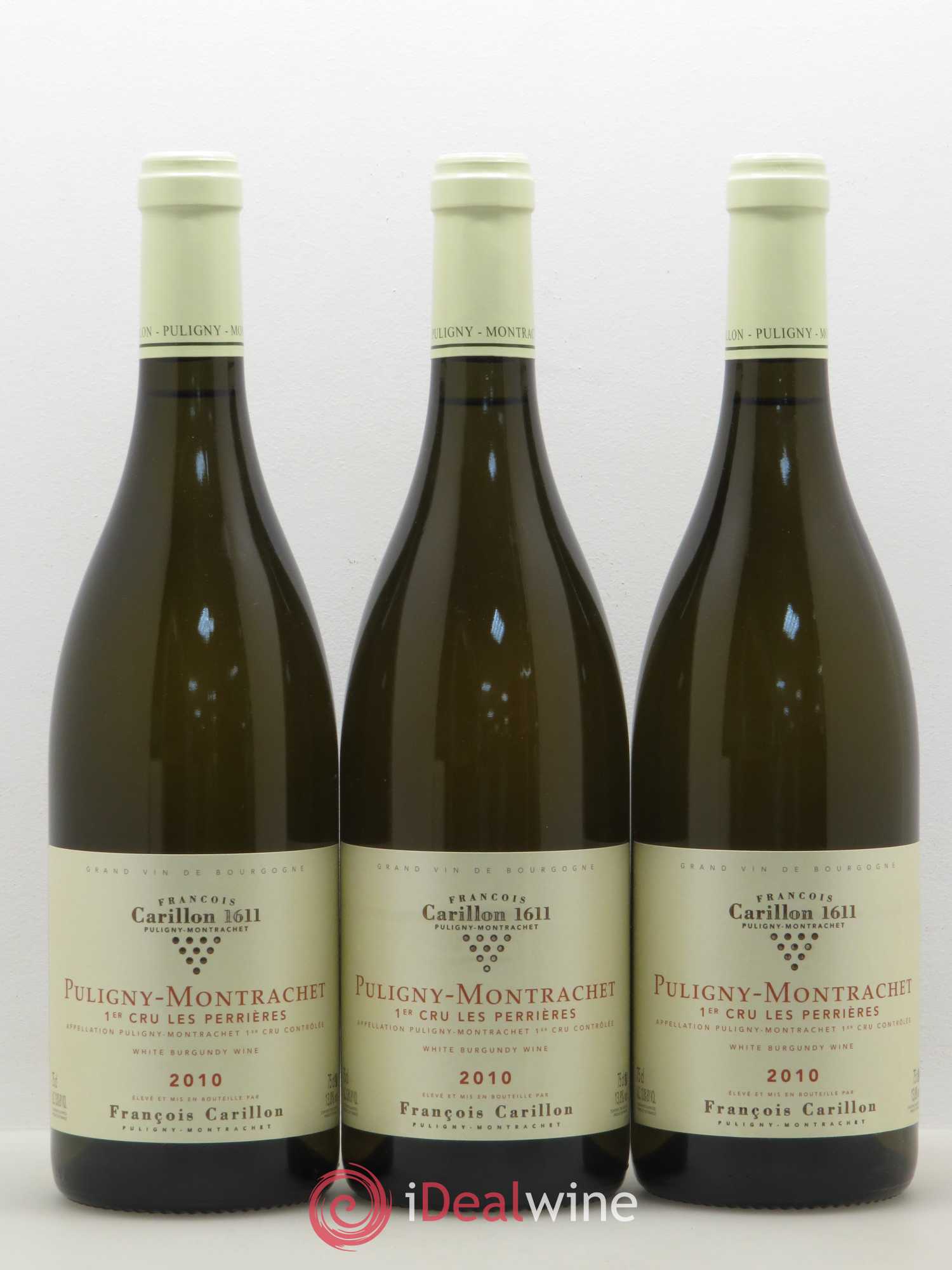 Puligny-Montrachet 1er Cru Les Perrières François Carillon 2010 - Posten von 3 Flaschen - 0