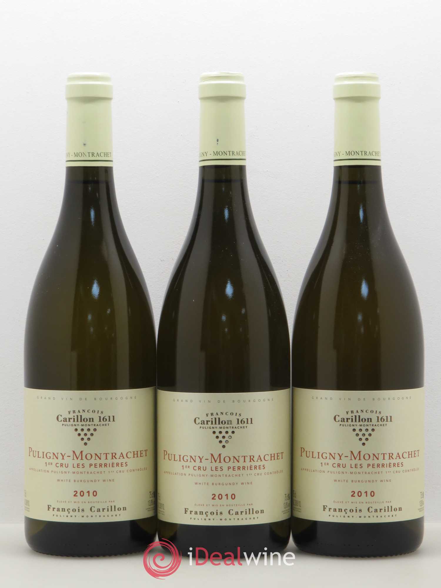 Puligny-Montrachet 1er Cru Les Perrières François Carillon 2010 - Posten von 3 Flaschen - 0