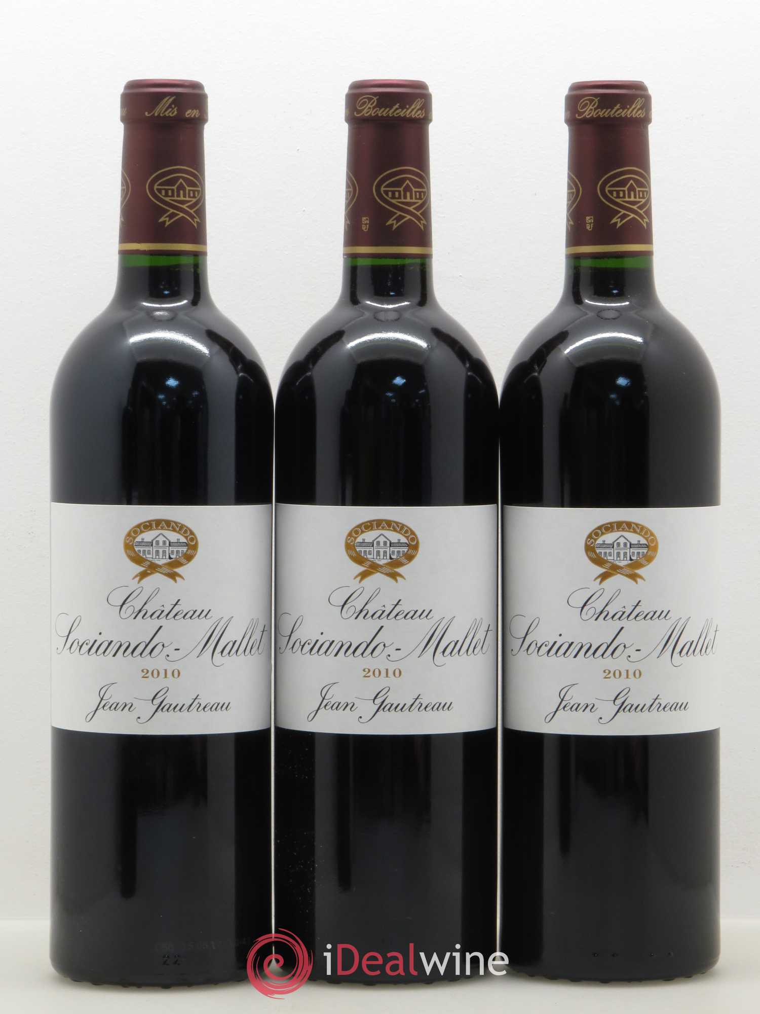 Château Sociando Mallet 2010 - Lot de 12 bouteilles - 1