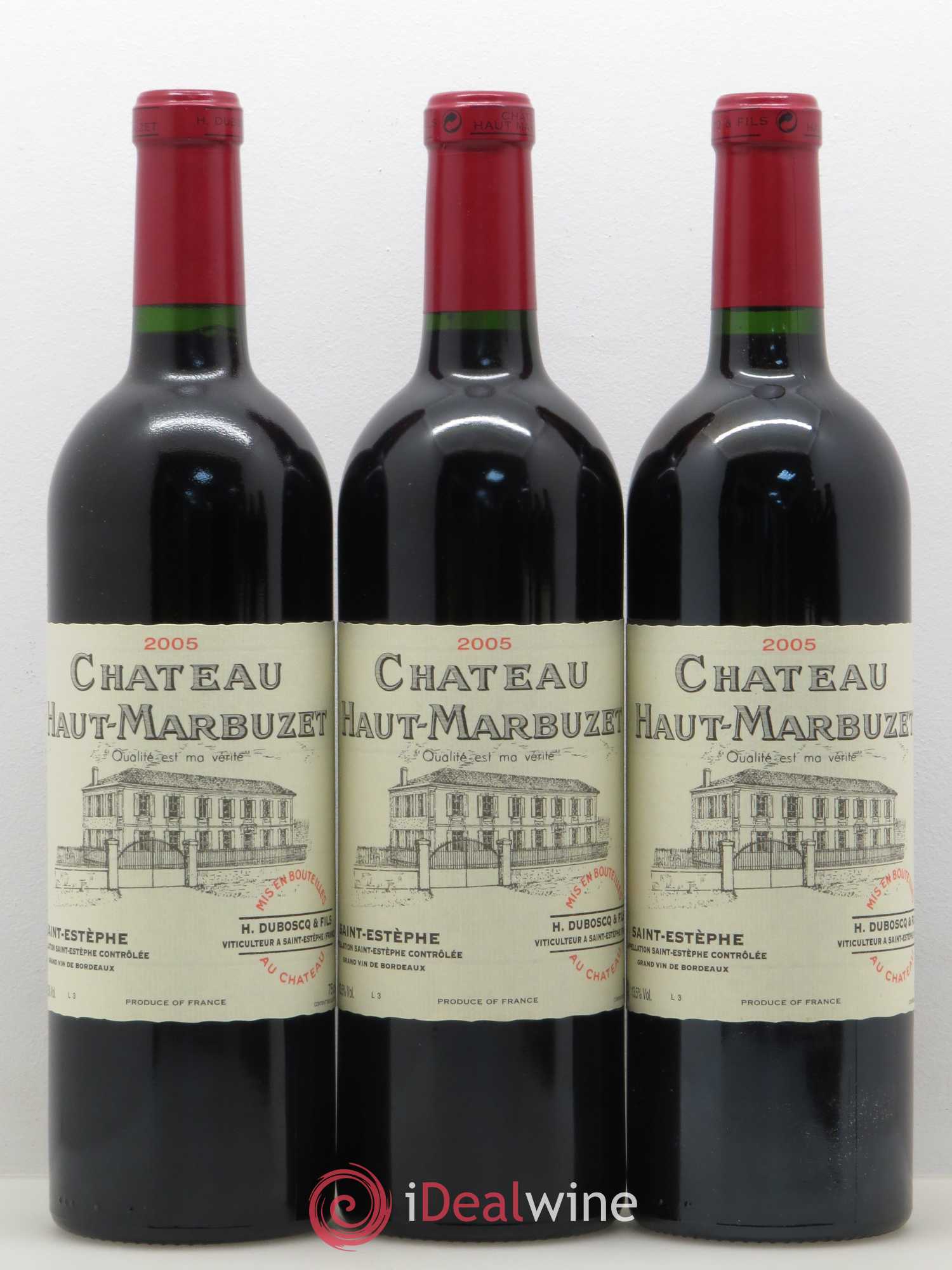 Château Haut Marbuzet 2005 - Lot de 12 bouteilles - 1