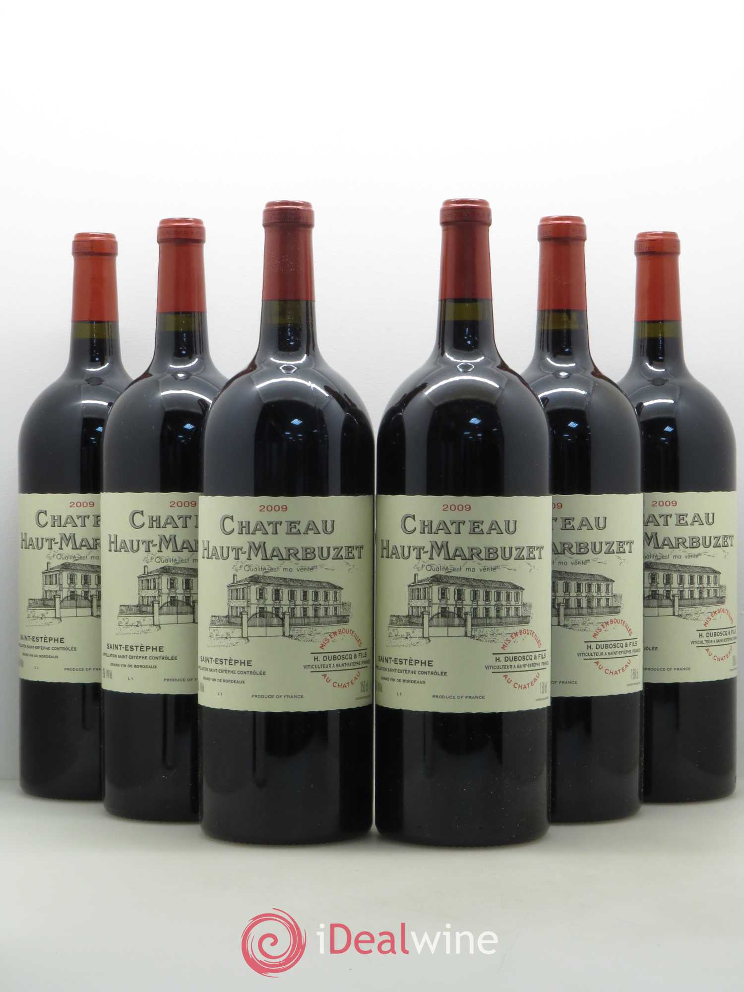 Château Haut Marbuzet 2009 - Lot de 6 magnums - 0