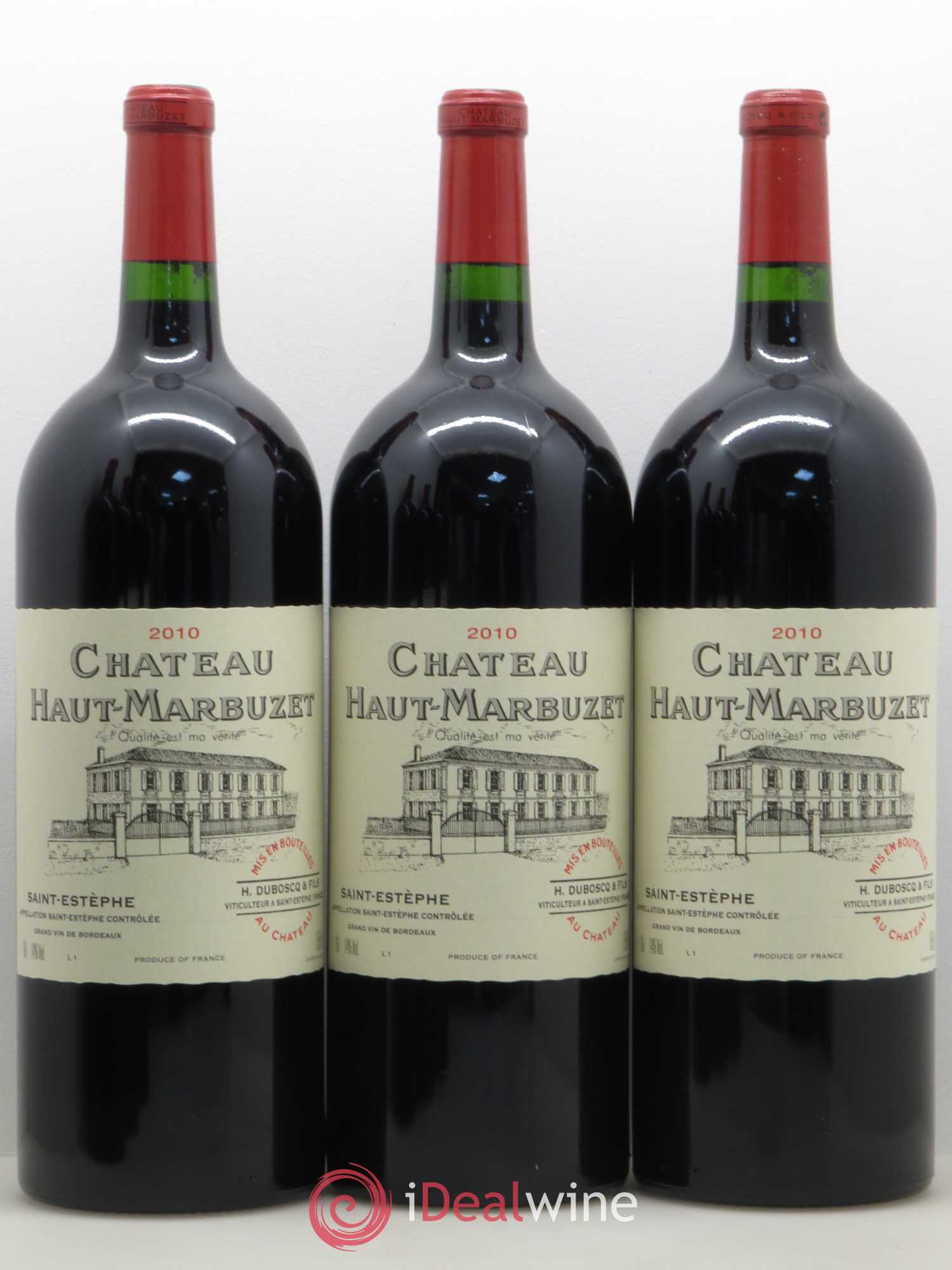 Château Haut Marbuzet 2010 - Lot de 6 magnums - 2