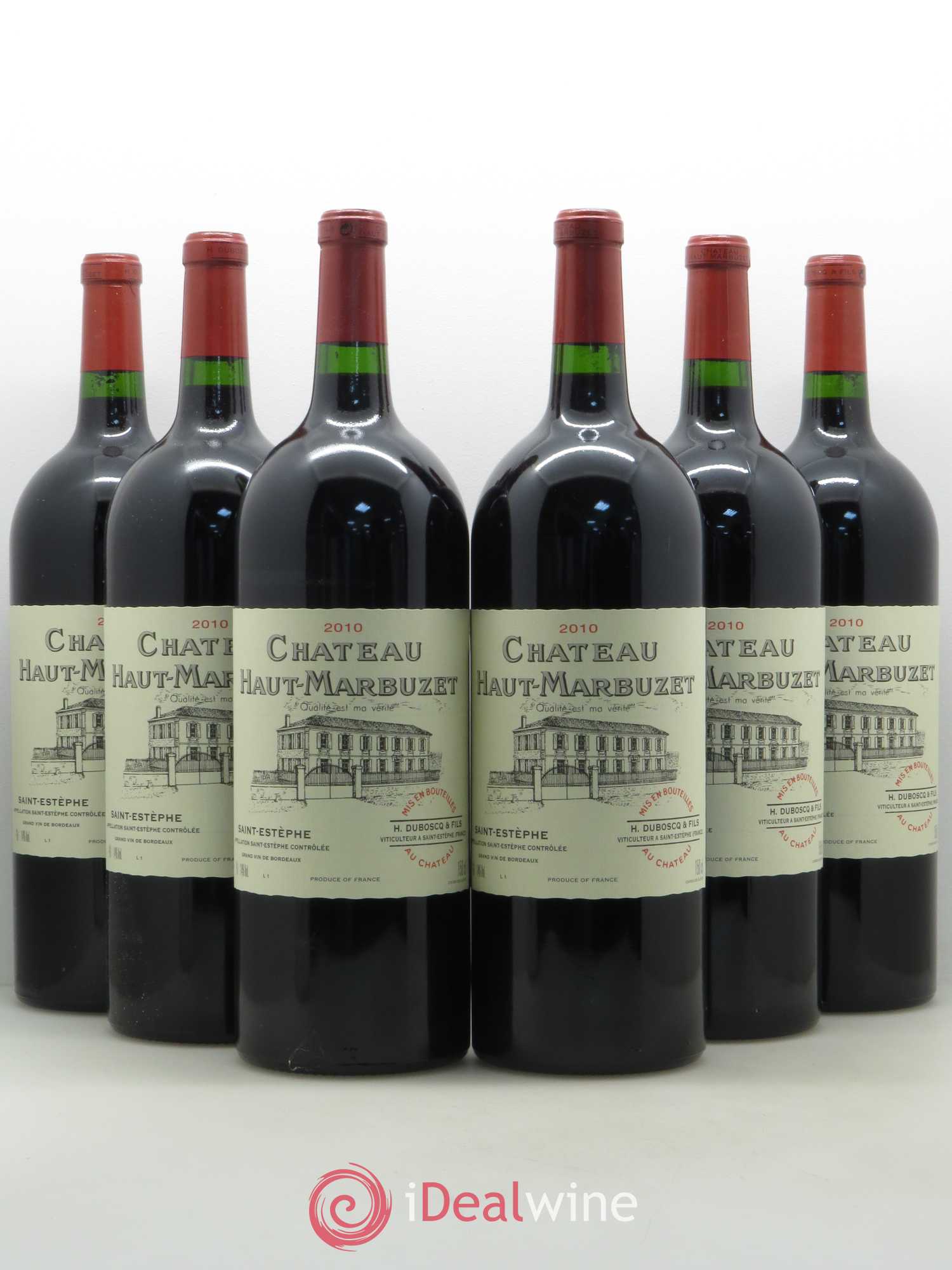 Château Haut Marbuzet 2010 - Lot de 6 magnums - 0