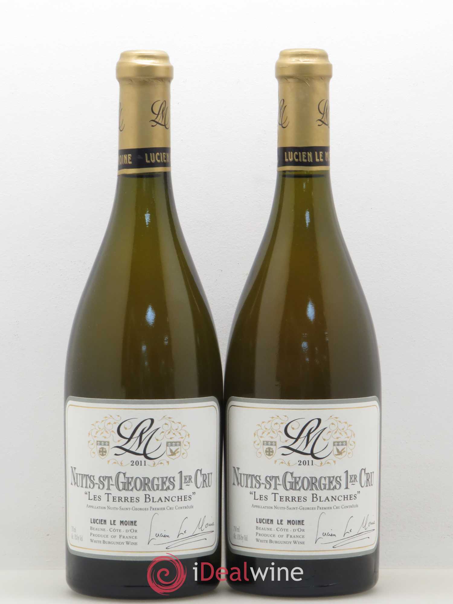 Nuits-Saint-Georges 1er Cru Terres Blanches Lucien Le Moine 2011 - Posten von 2 Flaschen - 0
