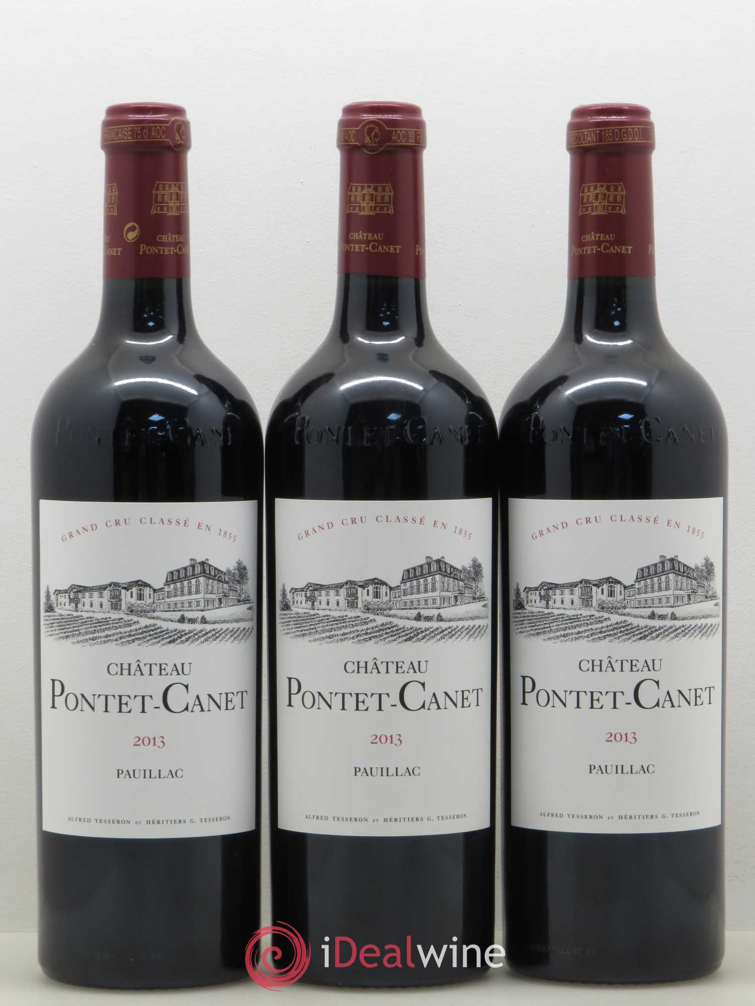 Château Pontet Canet 5ème Grand Cru Classé 2013 - Lot de 12 bouteilles - 1