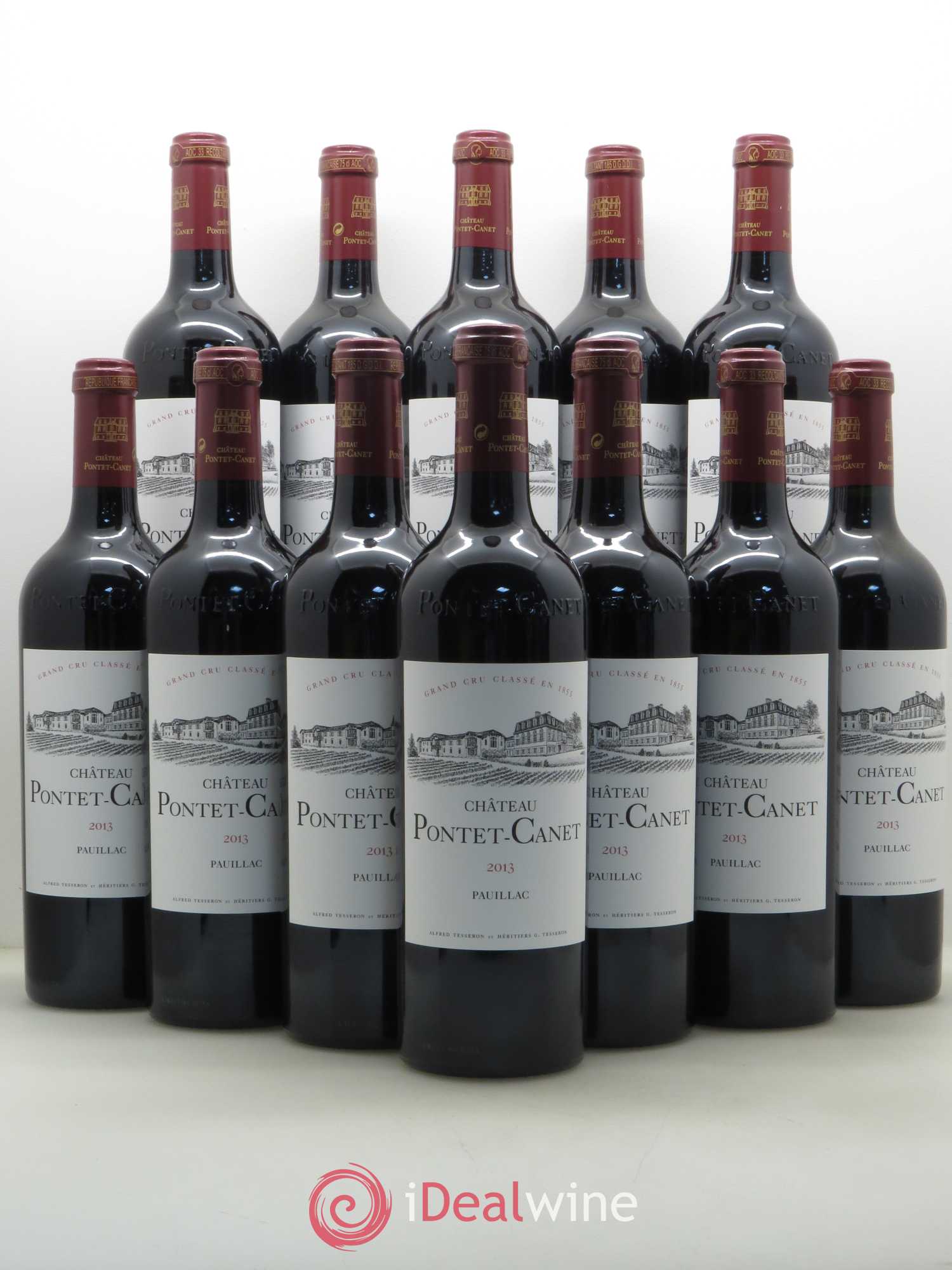 Château Pontet Canet 5ème Grand Cru Classé 2013 - Lot de 12 bouteilles - 0