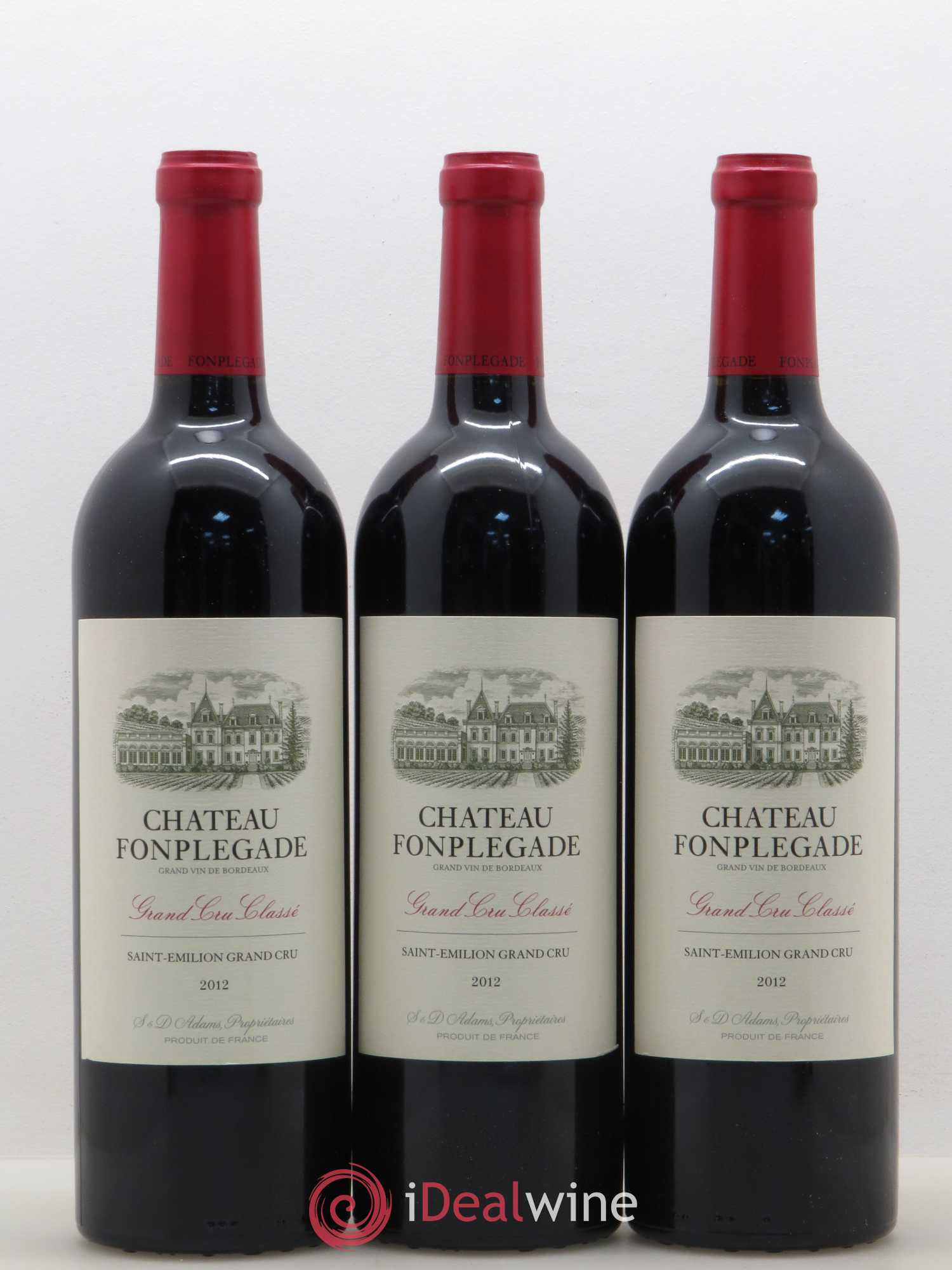 Château Fonplegade Grand Cru Classé 2012 - Lot de 12 bouteilles - 1