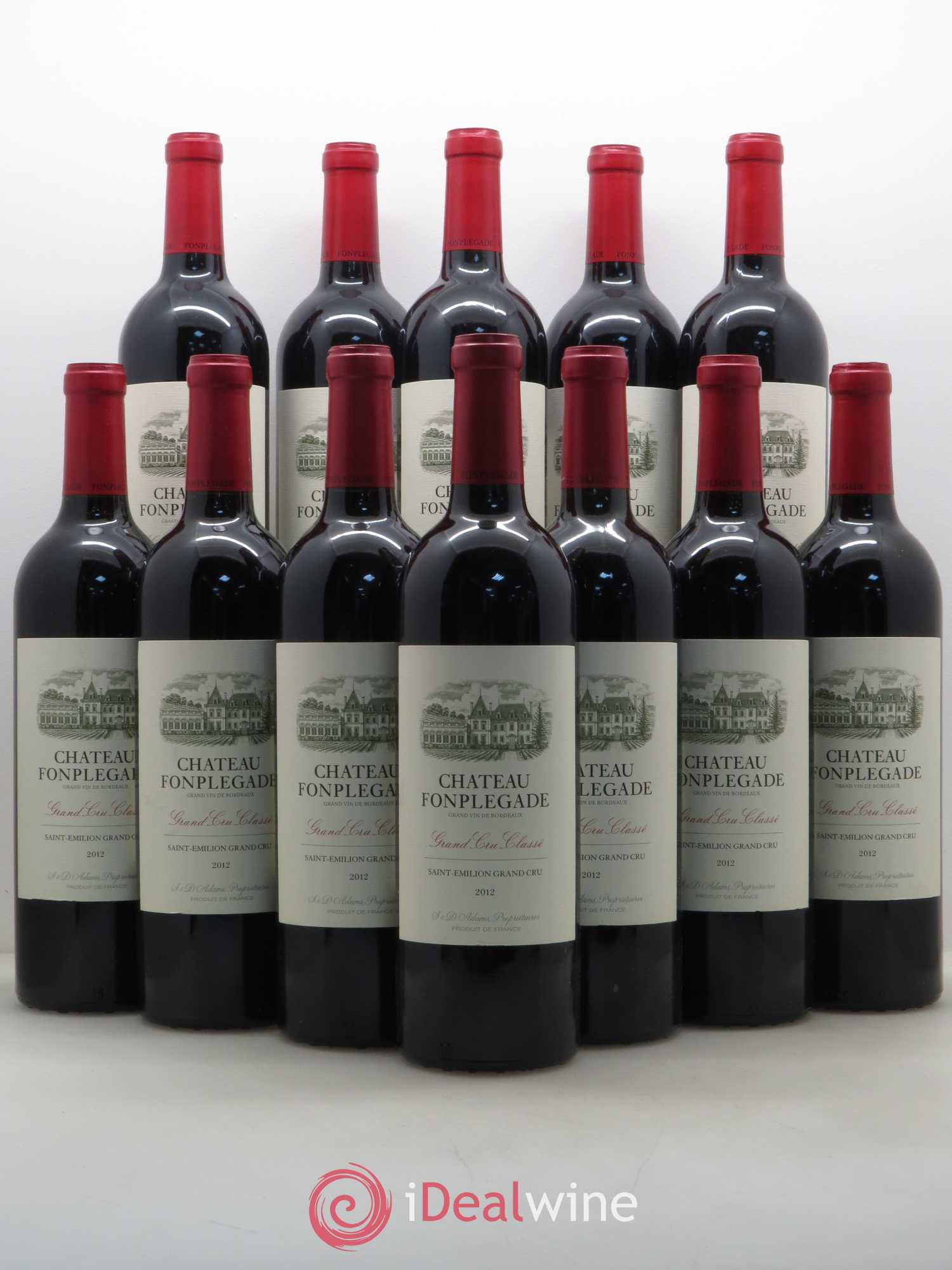 Château Fonplegade Grand Cru Classé 2012 - Lot de 12 bouteilles - 0