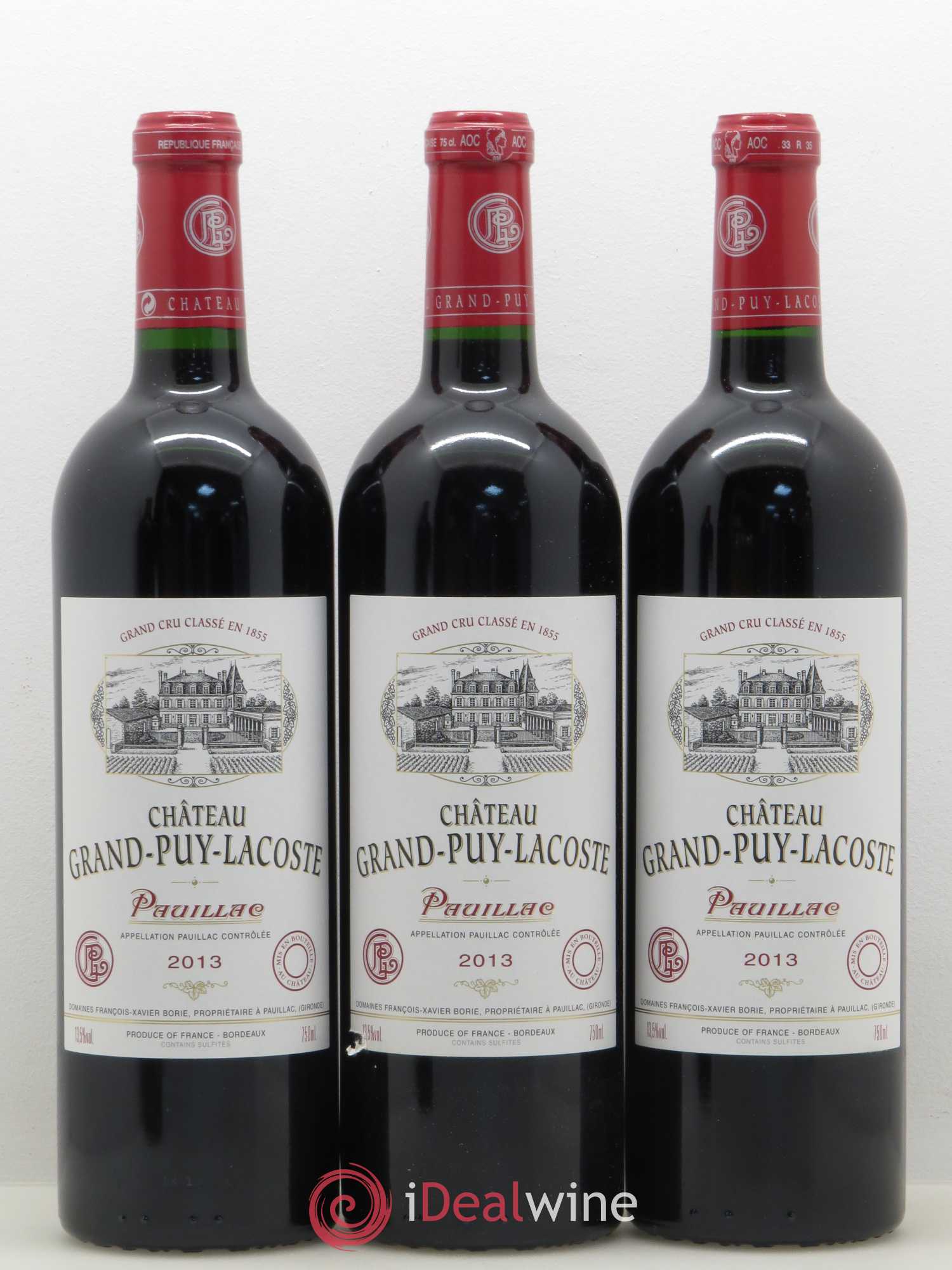 Château Grand Puy Lacoste 5ème Grand Cru Classé 2013 - Lot de 12 bouteilles - 1