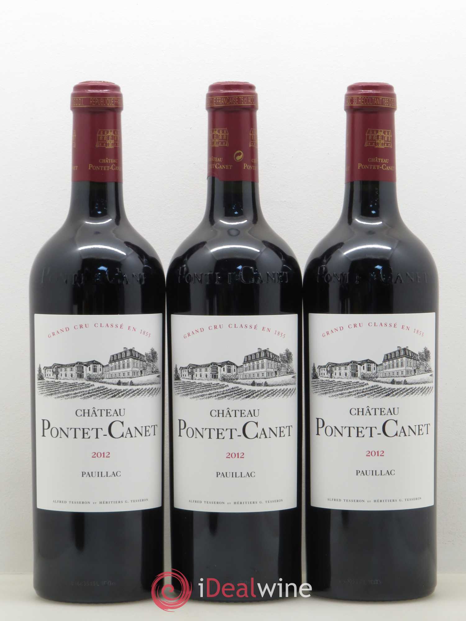 Château Pontet Canet 5ème Grand Cru Classé 2012 - Lot de 12 bouteilles - 1