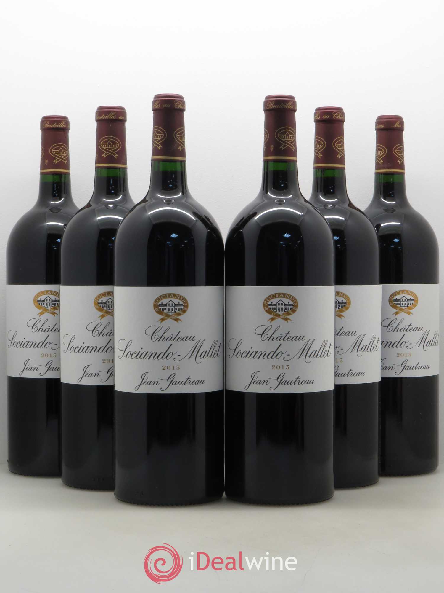 Château Sociando Mallet 2013 - Lot de 6 magnums - 0