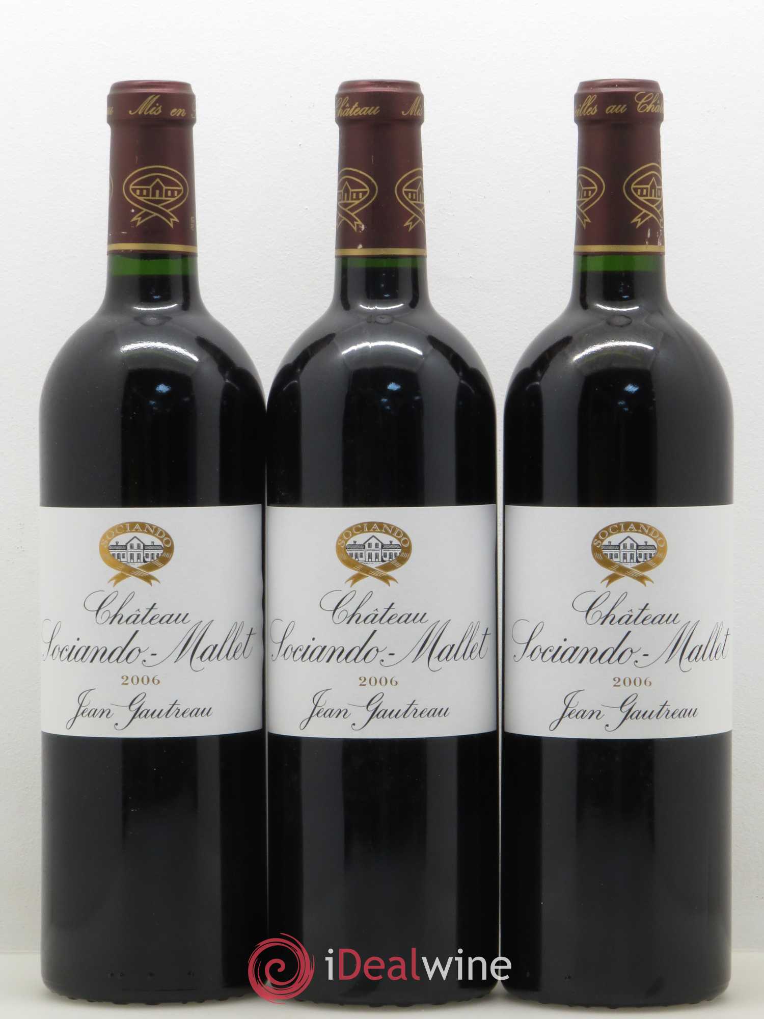 Château Sociando Mallet 2006 - Lot de 12 bouteilles - 1