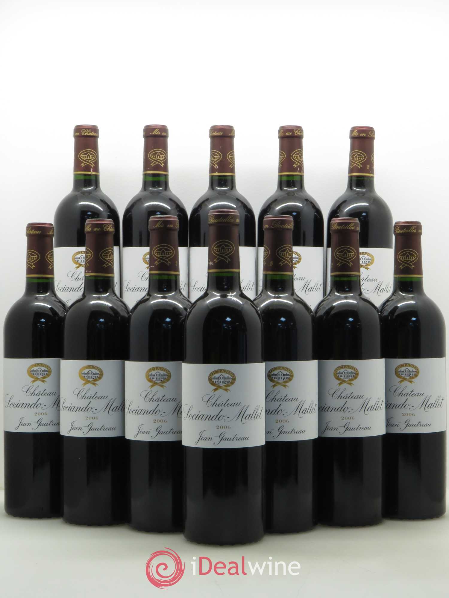Château Sociando Mallet 2006 - Lot de 12 bouteilles - 0
