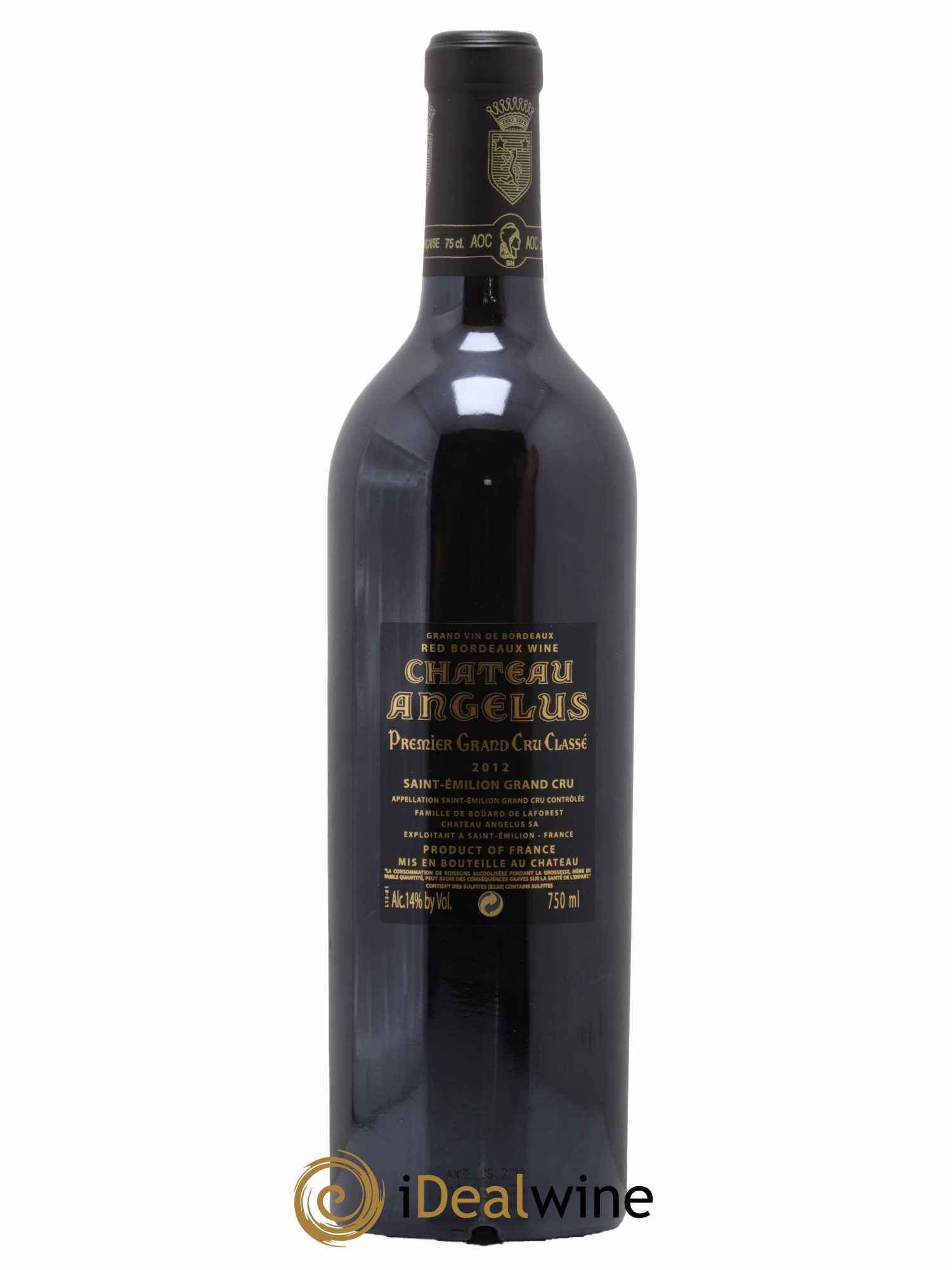 Château Angélus 1er Grand Cru Classé A 2012 - Lot de 1 bouteille - 1