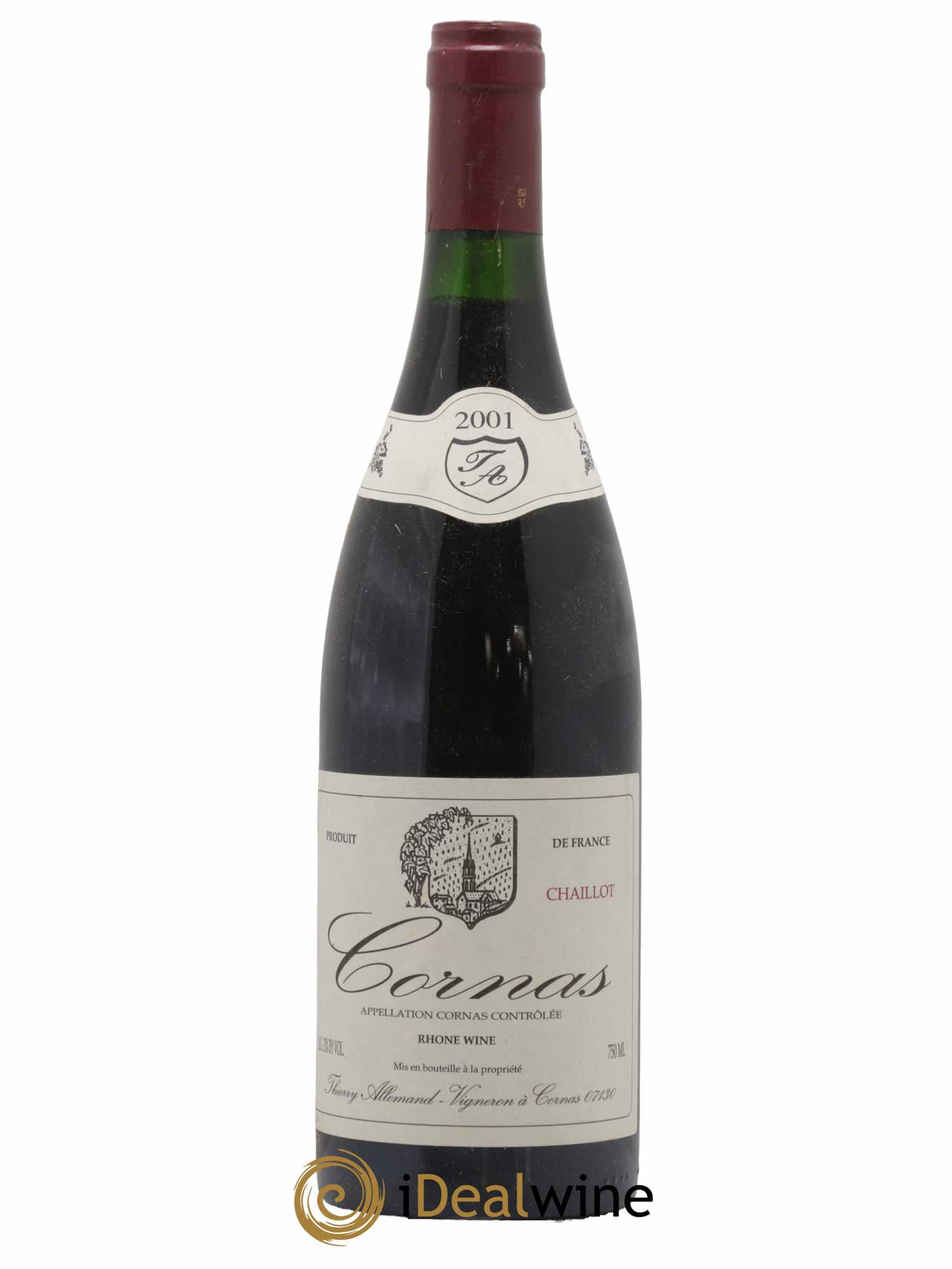 Cornas Chaillot Thierry Allemand 2001 - Lot de 1 bouteille - 0