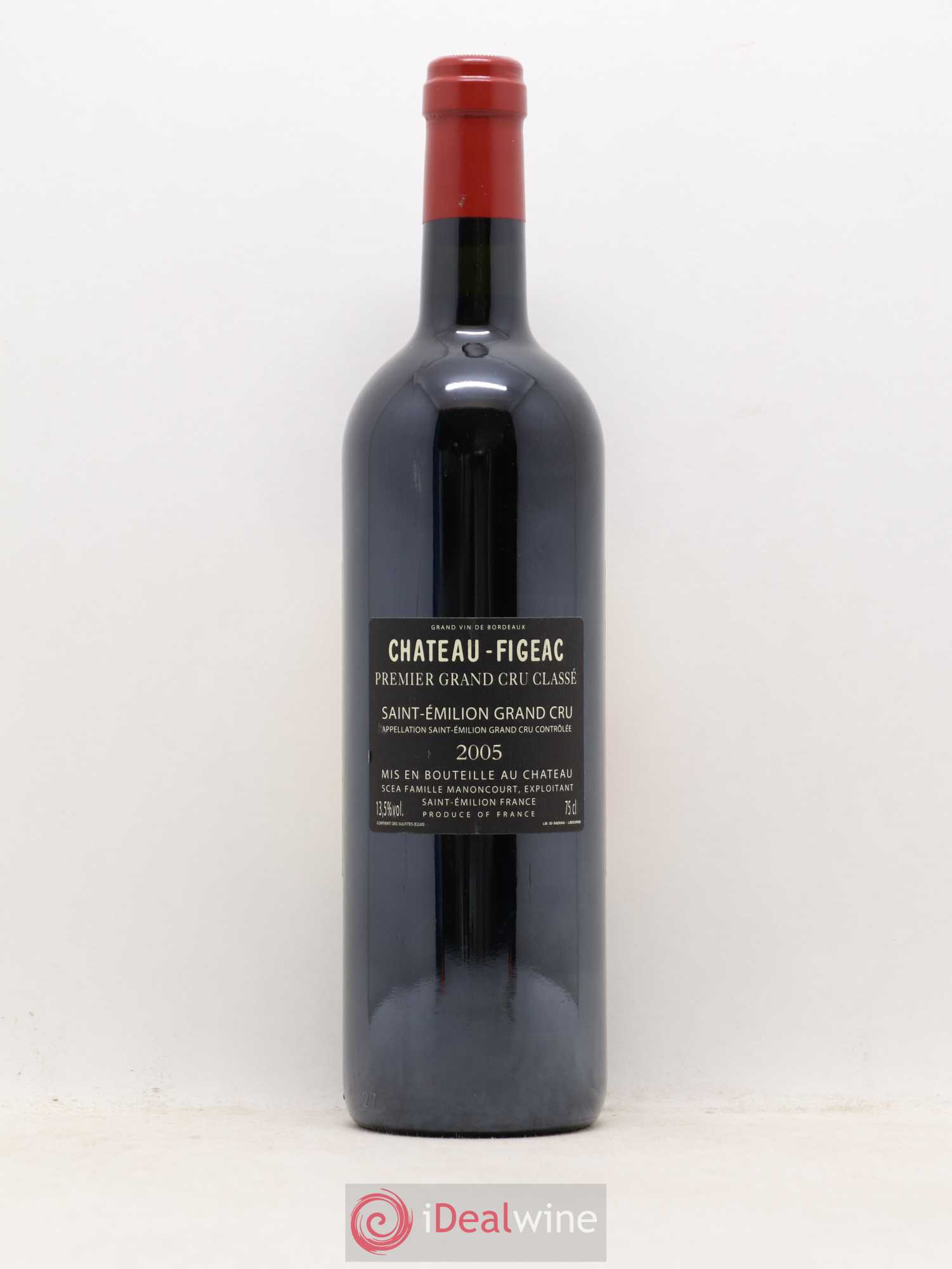 Château Figeac 1er Grand Cru Classé A 2005 - Lot de 1 bouteille - 1