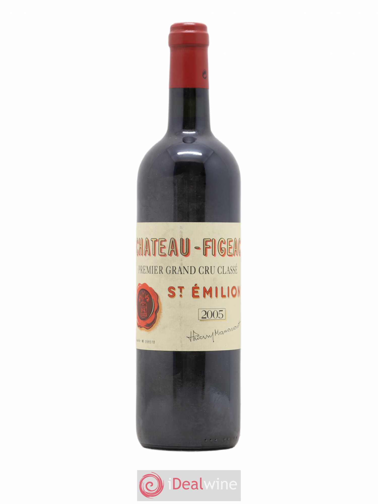 Château Figeac 1er Grand Cru Classé A 2005 - Lot de 1 bouteille - 0