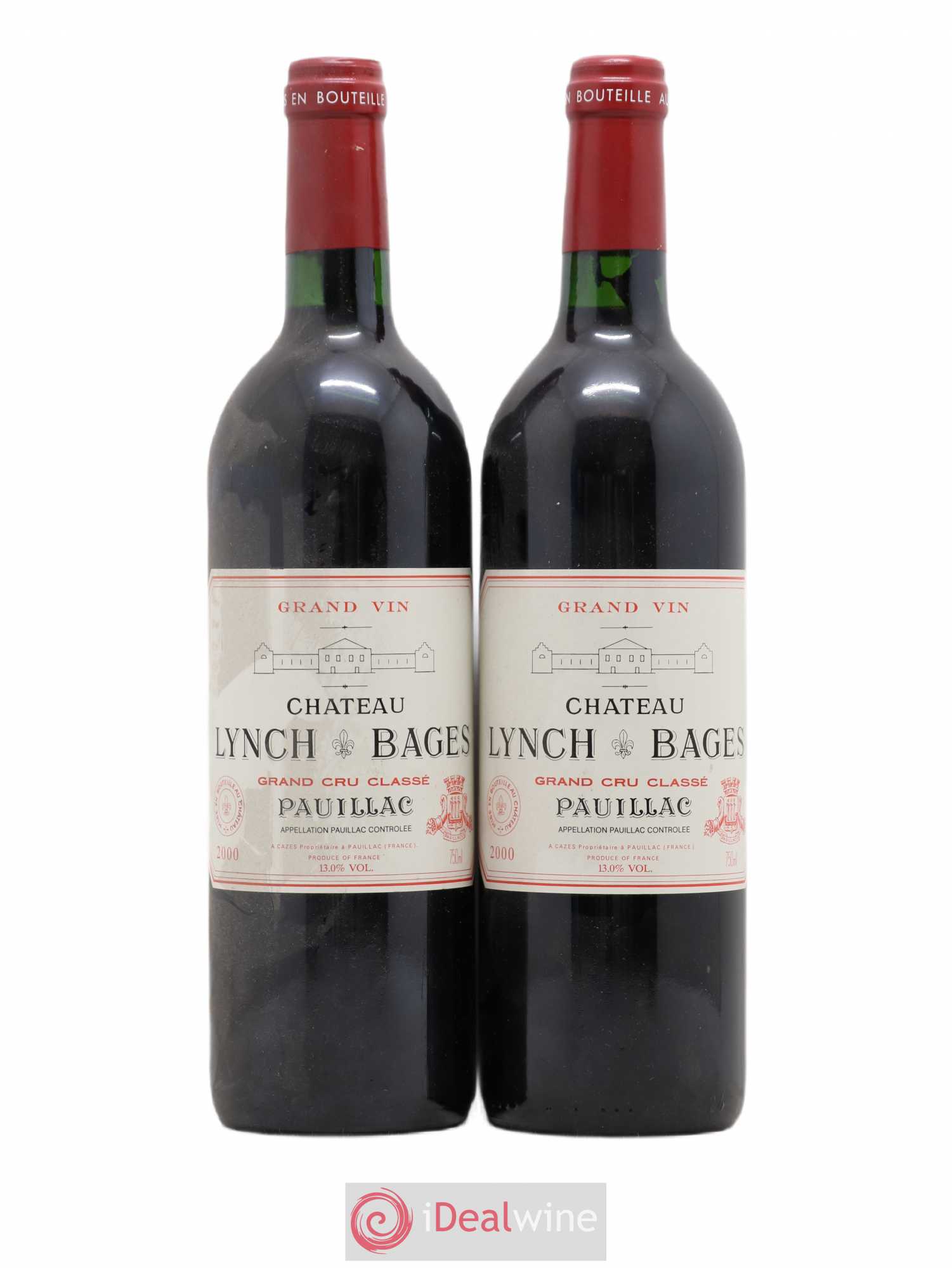 Château Lynch Bages 5ème Grand Cru Classé 2000 - Lot de 2 bouteilles - 0