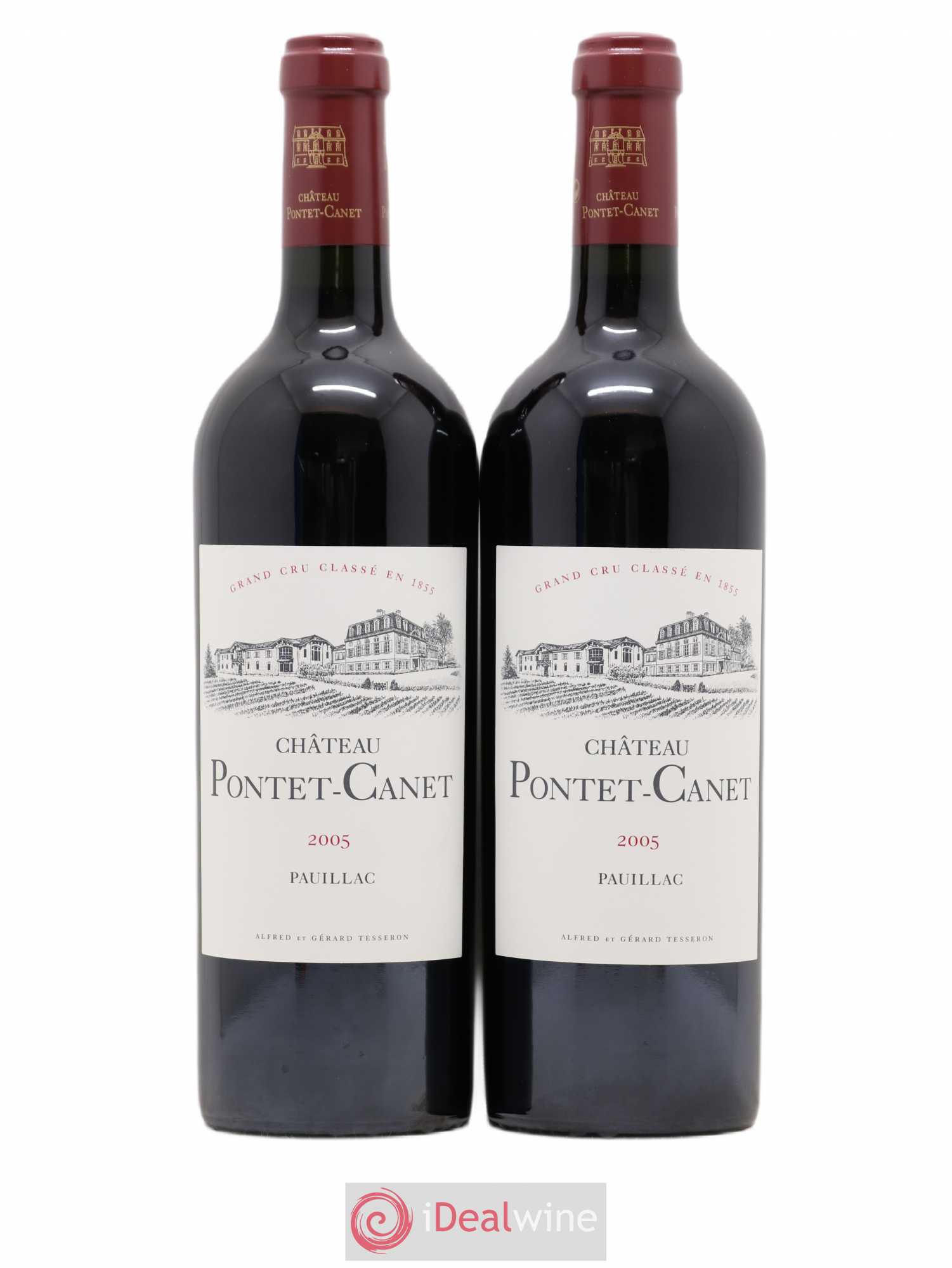 Château Pontet Canet 5ème Grand Cru Classé 2005 - Lot de 2 bouteilles - 0