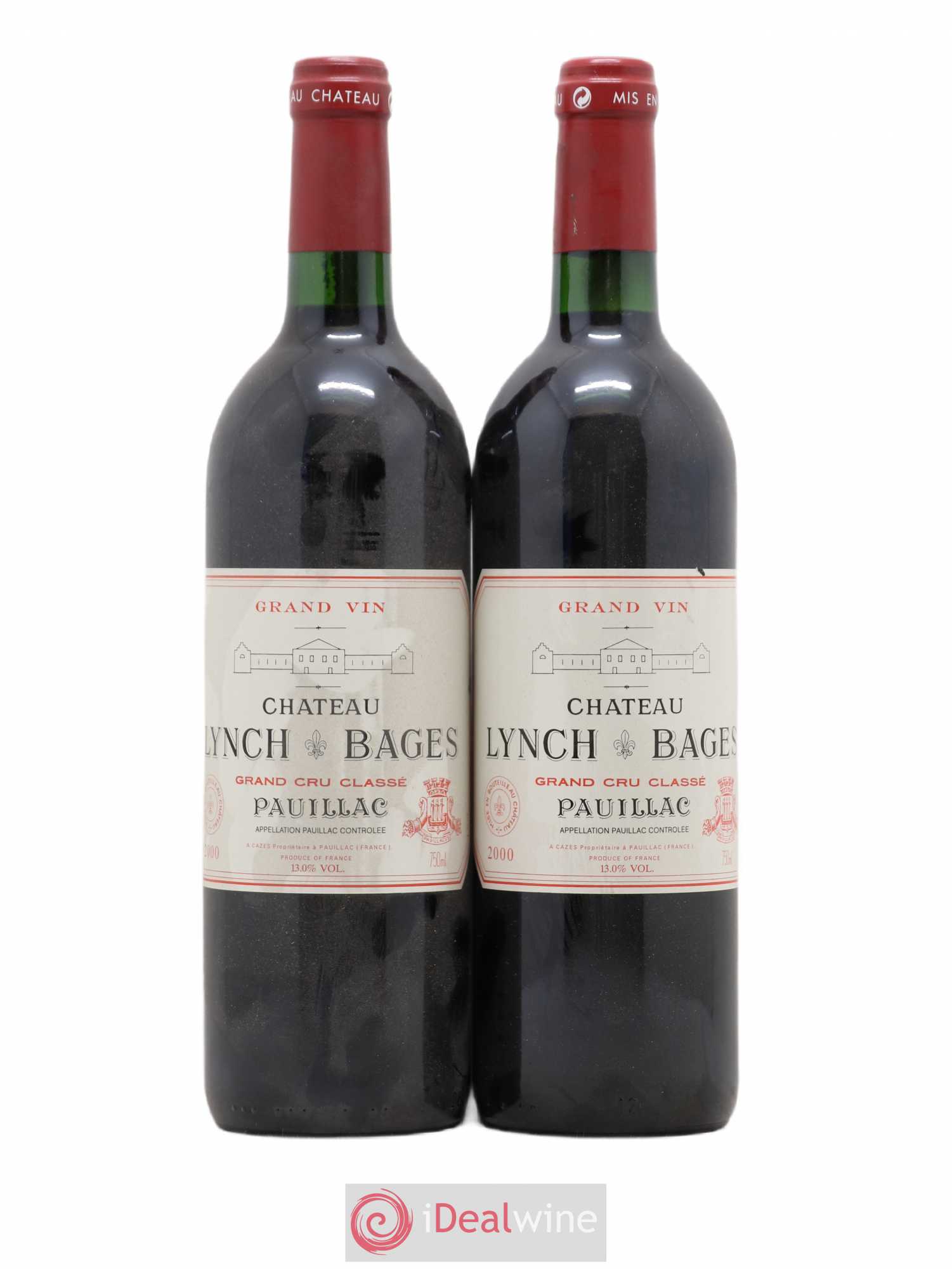 Château Lynch Bages 5ème Grand Cru Classé 2000 - Lot de 2 bouteilles - 0