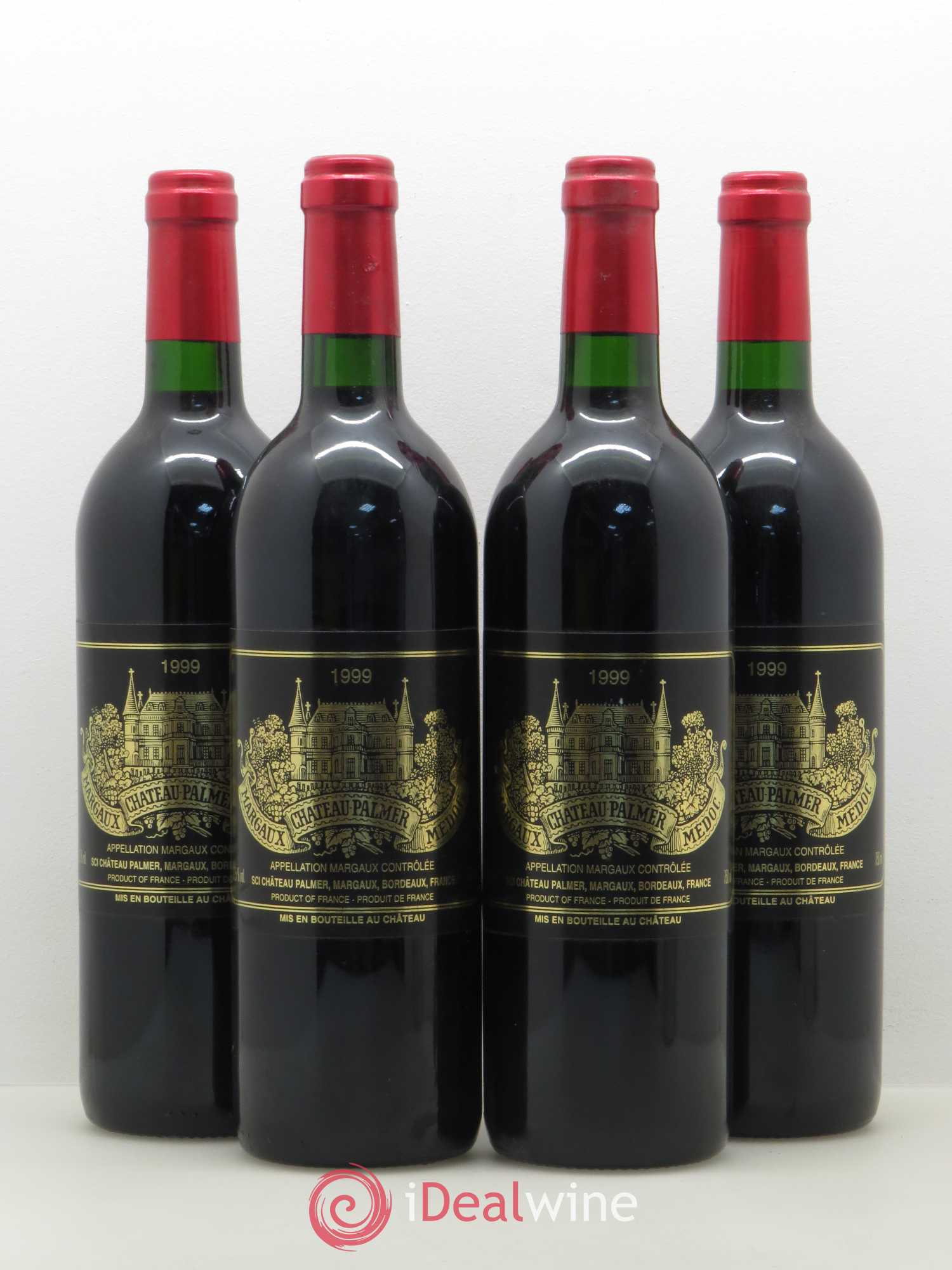 Château Palmer 3ème Grand Cru Classé 1999 - Lot de 4 bouteilles - 0