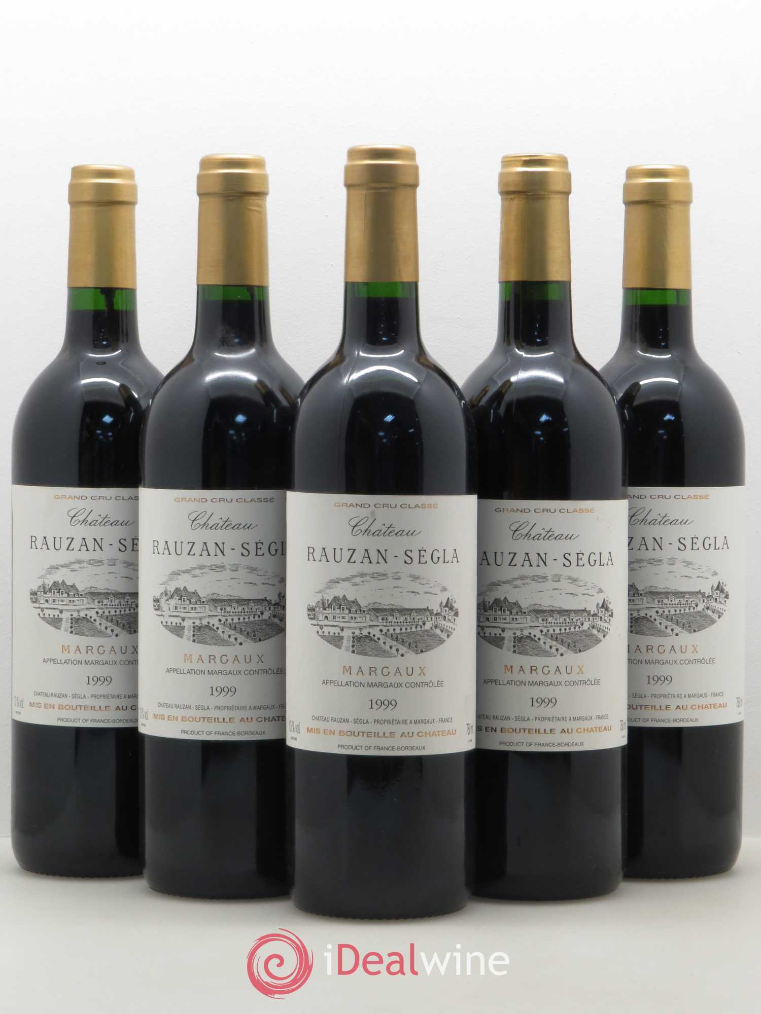 Château Rauzan Ségla Grand Cru Classé 1999 - Lot de 5 bouteilles - 0