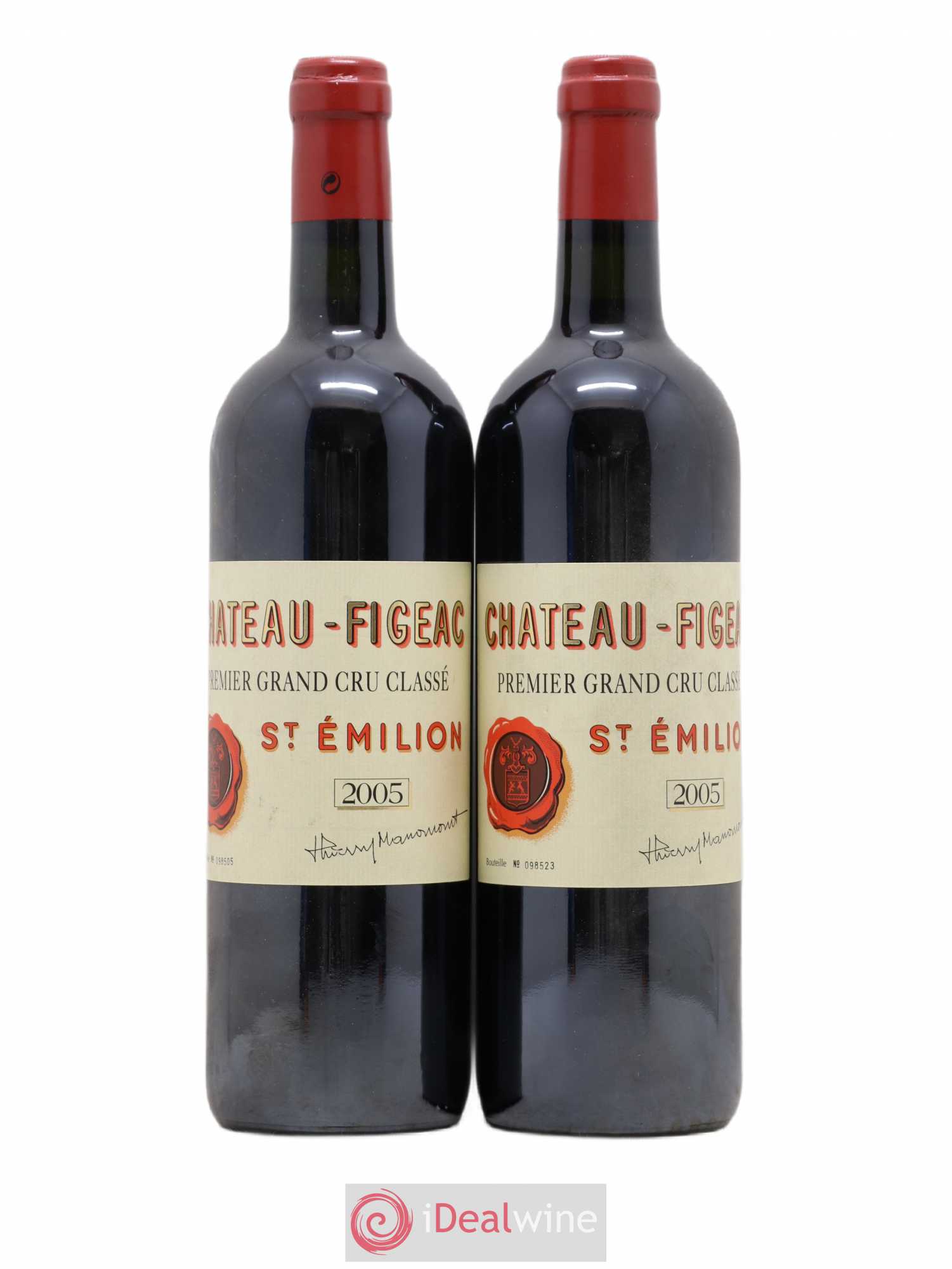 Château Figeac 1er Grand Cru Classé A 2005 - Lot de 2 bouteilles - 0
